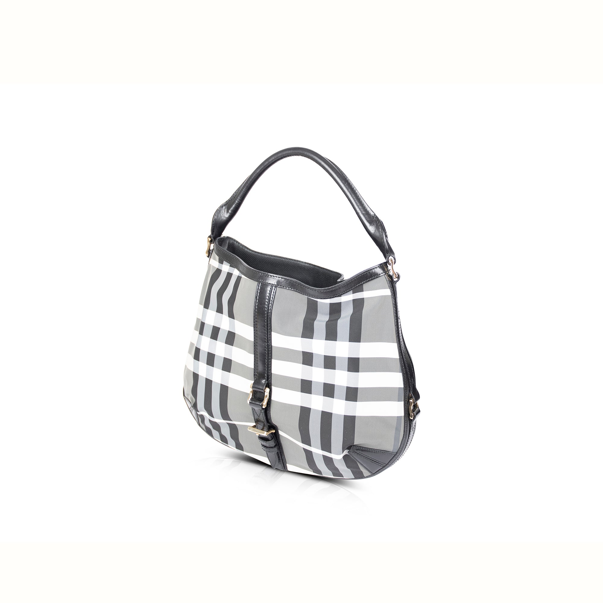 Burberry Nylon Beat Check Grafton Bag