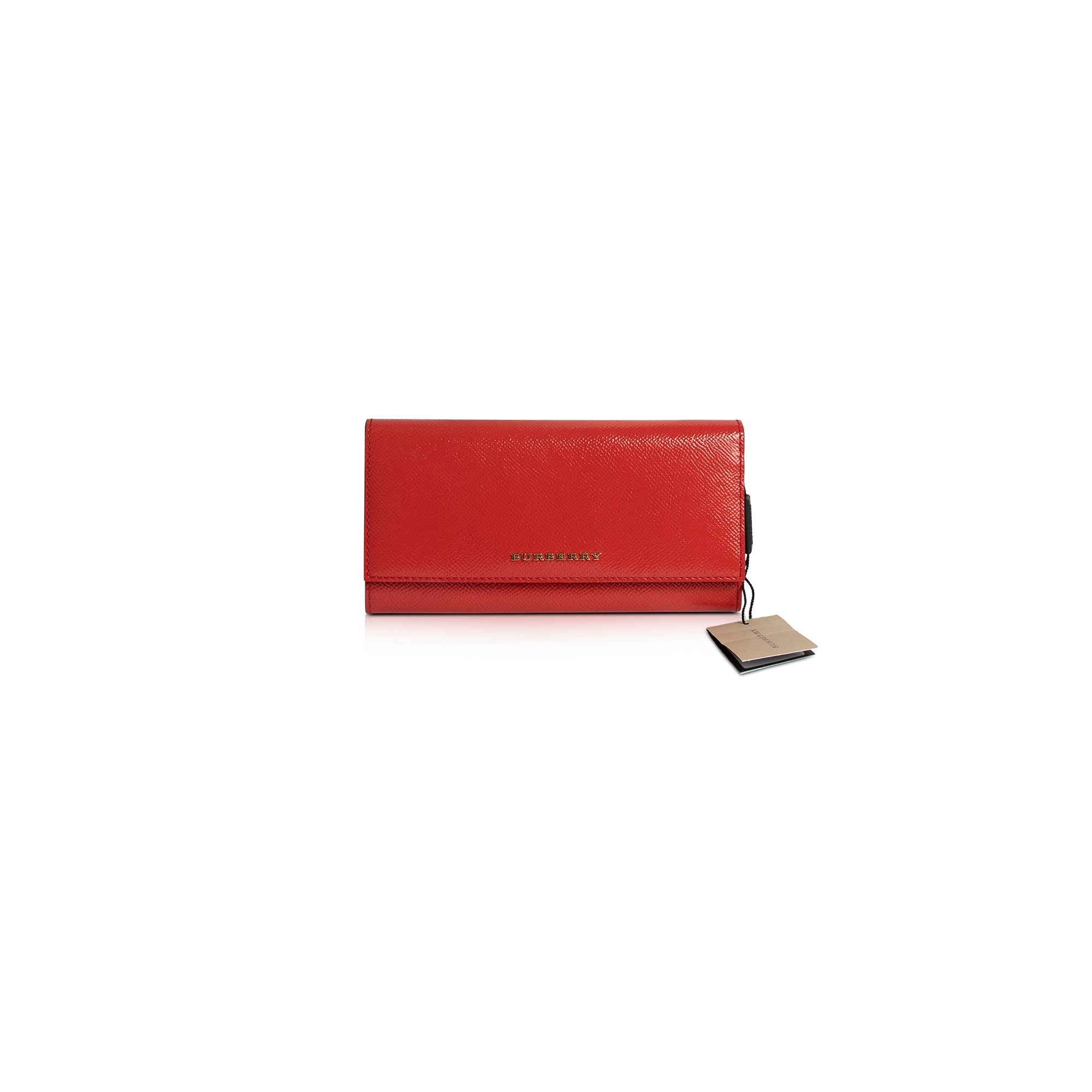 Burberry Red Patent Leather Continental Wallet w/ Box – OLIVER'S