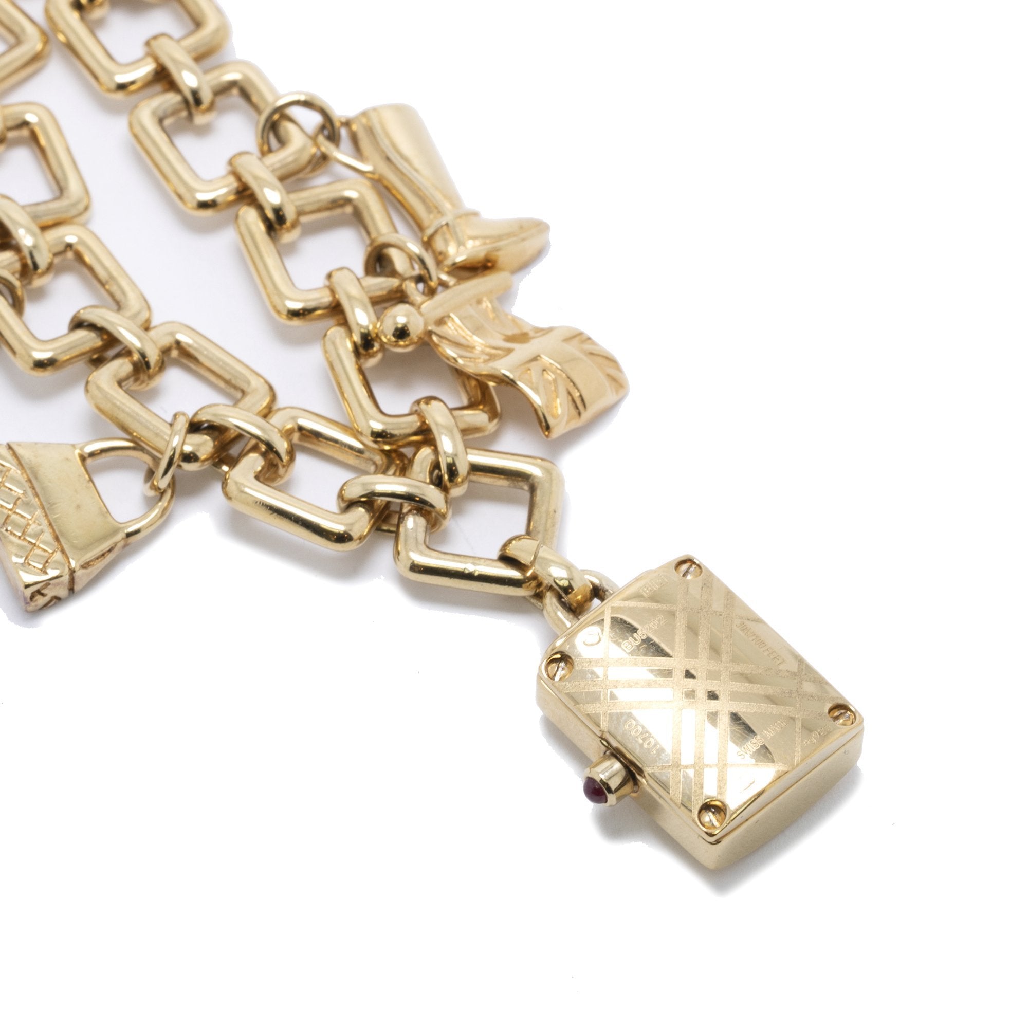 Burberry Signature Charm Bracelet Watch w/ Box
