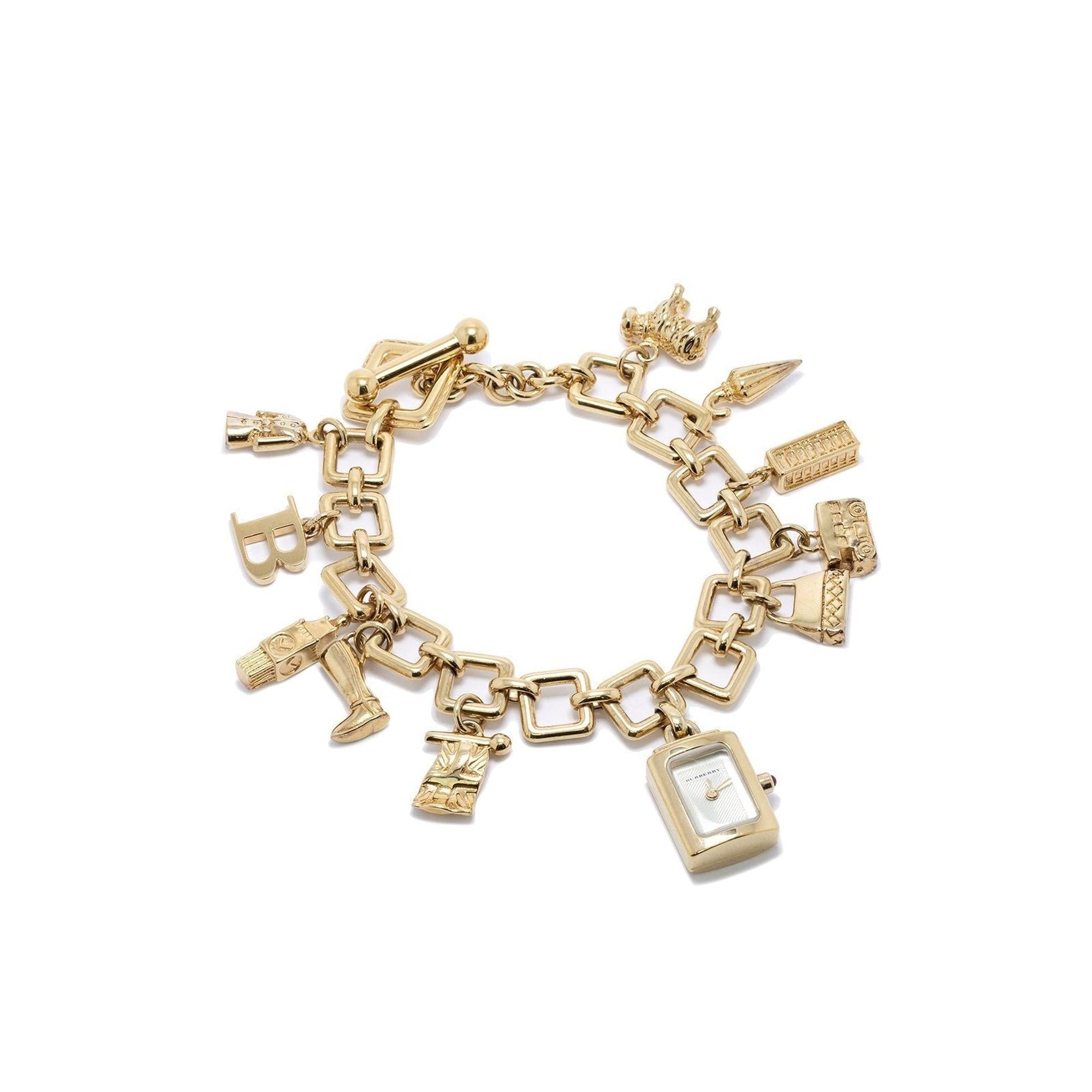 Burberry Signature Charm Bracelet Watch w/ Box