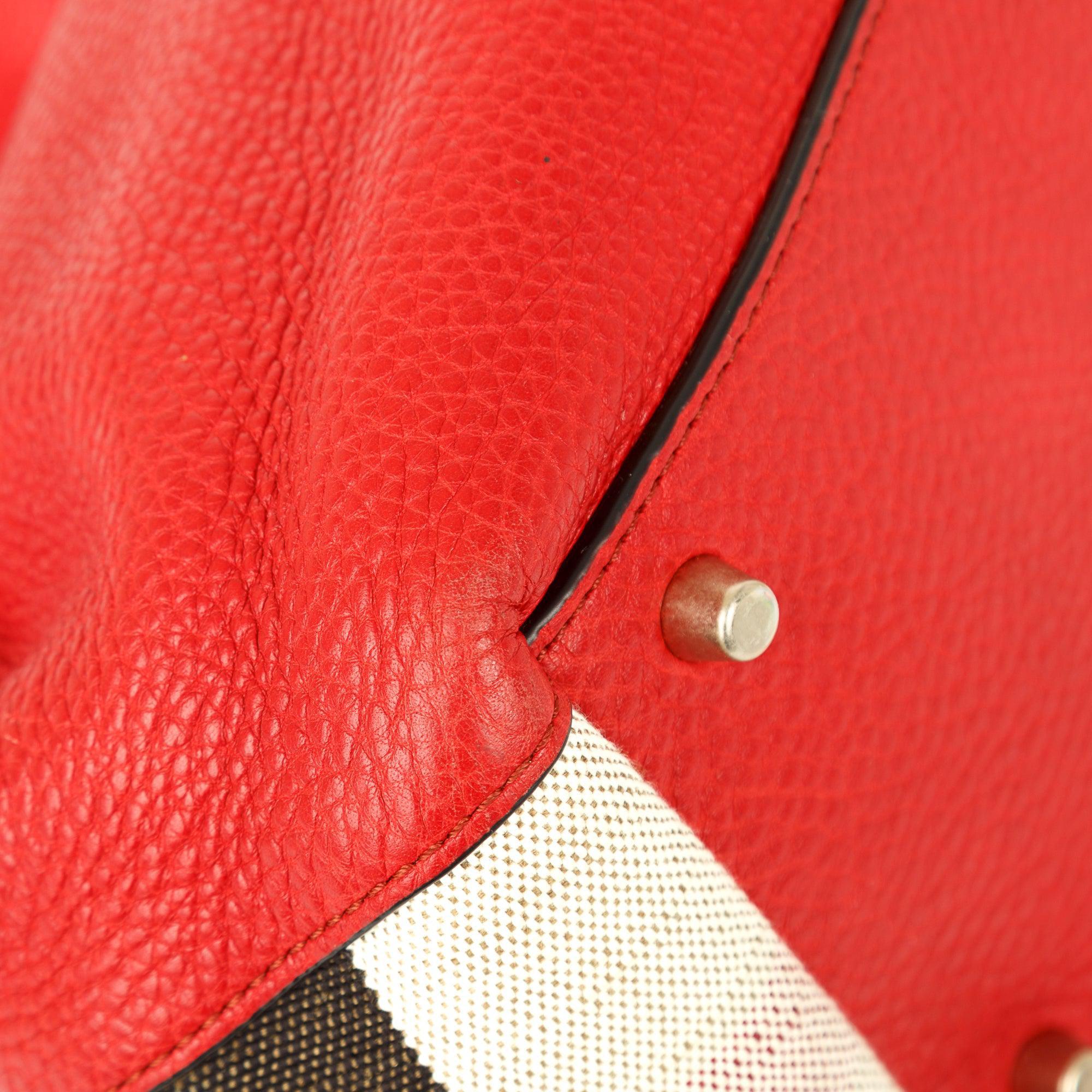 Burberry Small Maidstone Leather & House Check Tote