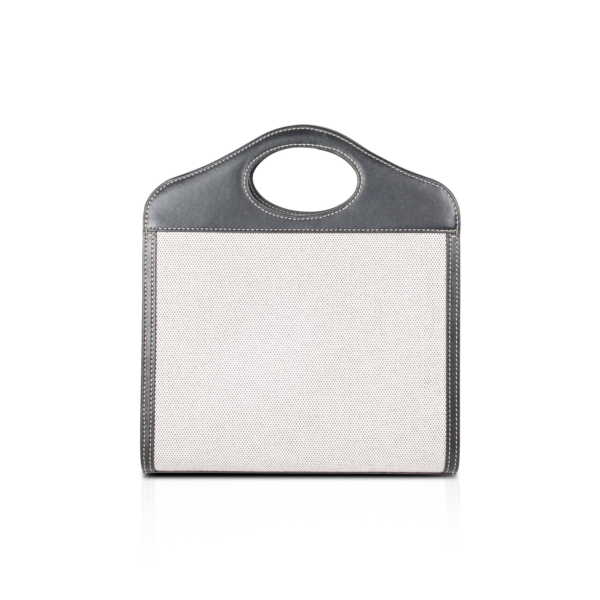 Burberry Two-Tone Canvas and Leather Mini Pocket Bag