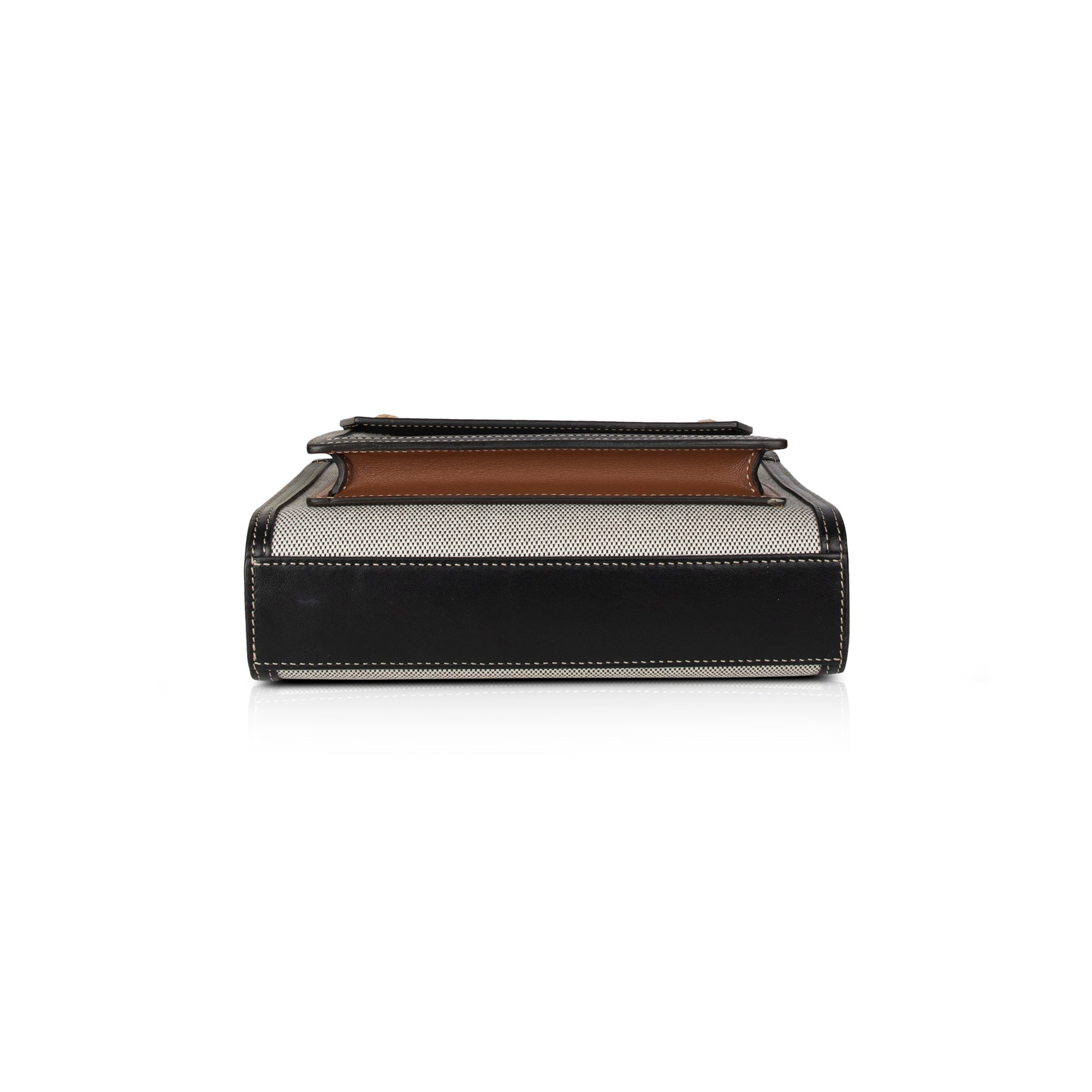 Burberry Two-Tone Canvas and Leather Mini Pocket Bag