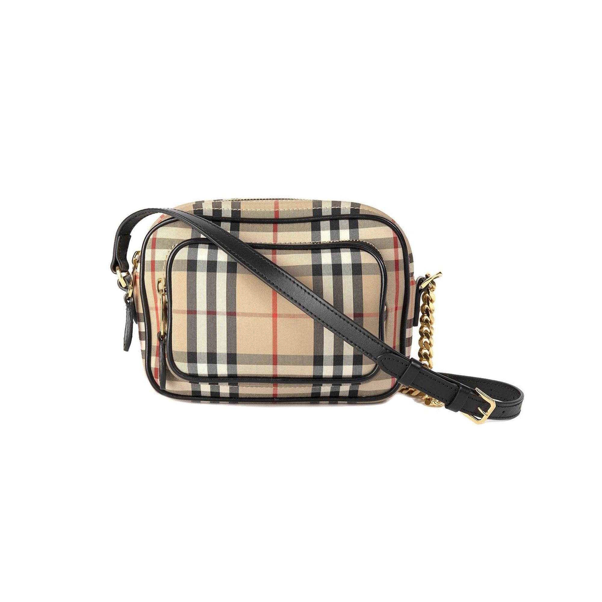 Burberry Vintage Check Camera Bag – OLIVER'S