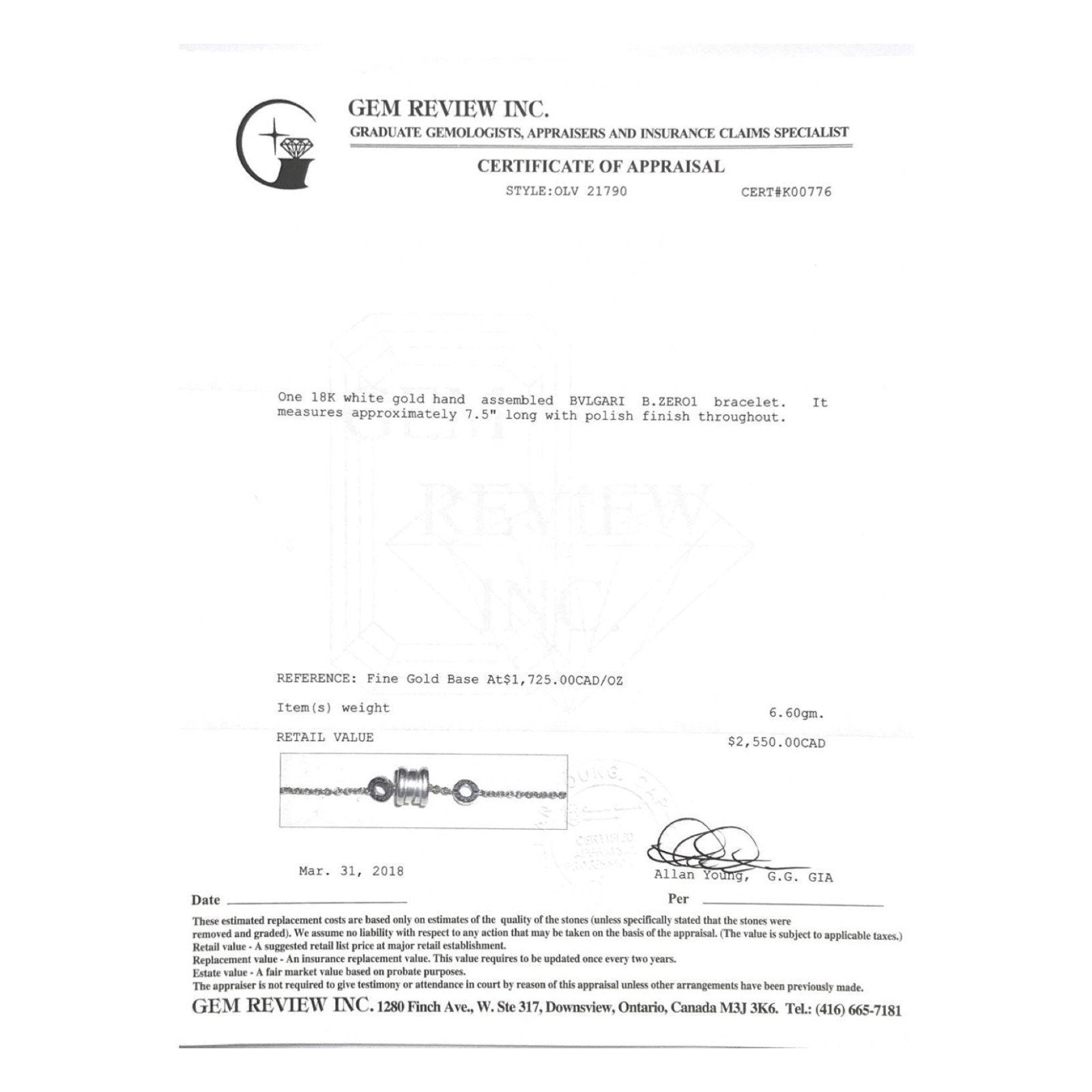 Bvlgari B.ZERO1 Bracelet