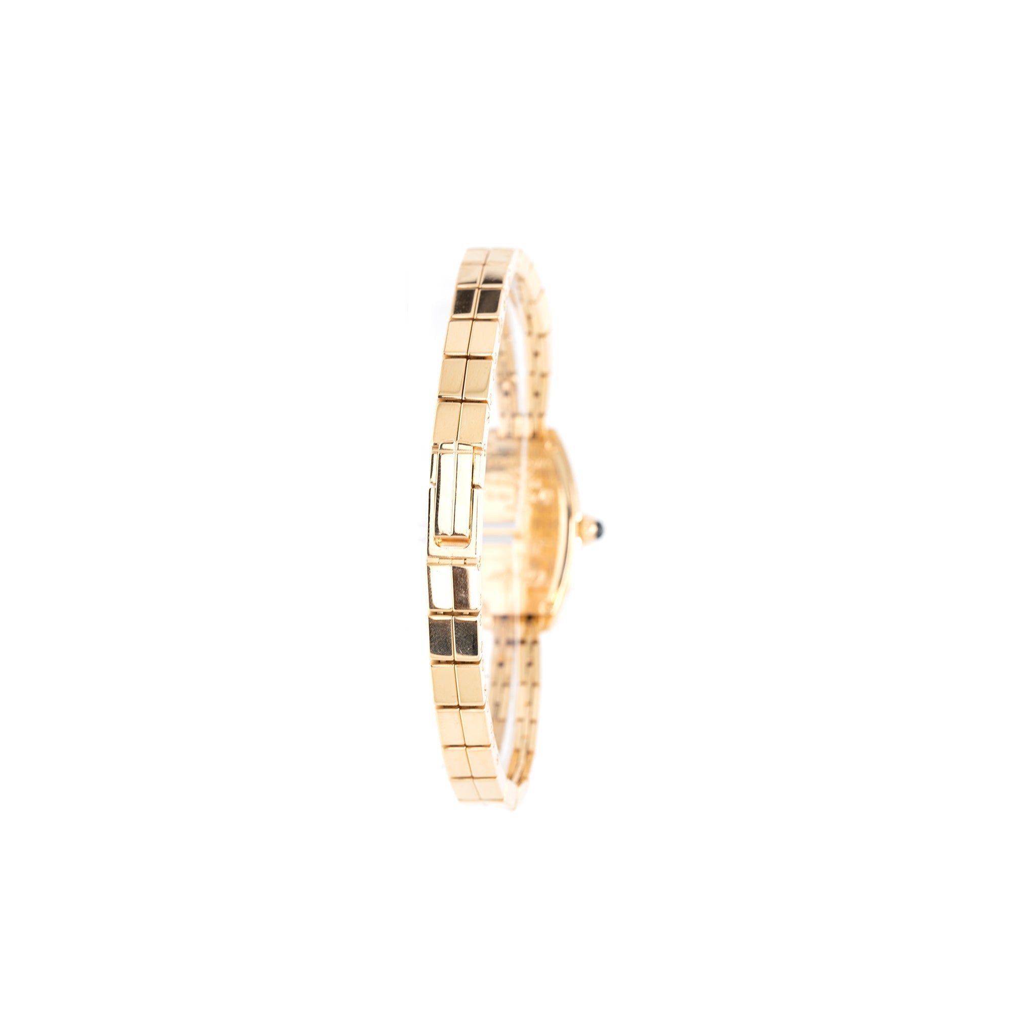 Cartier 18k Gold Lanieres Mini Tonneau Watch