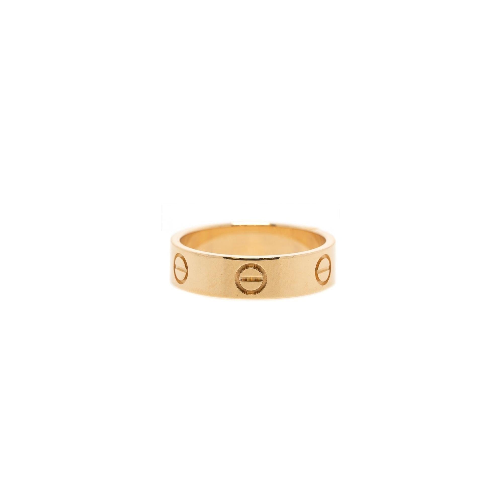 Cartier 18k Gold Love Ring w/ Box