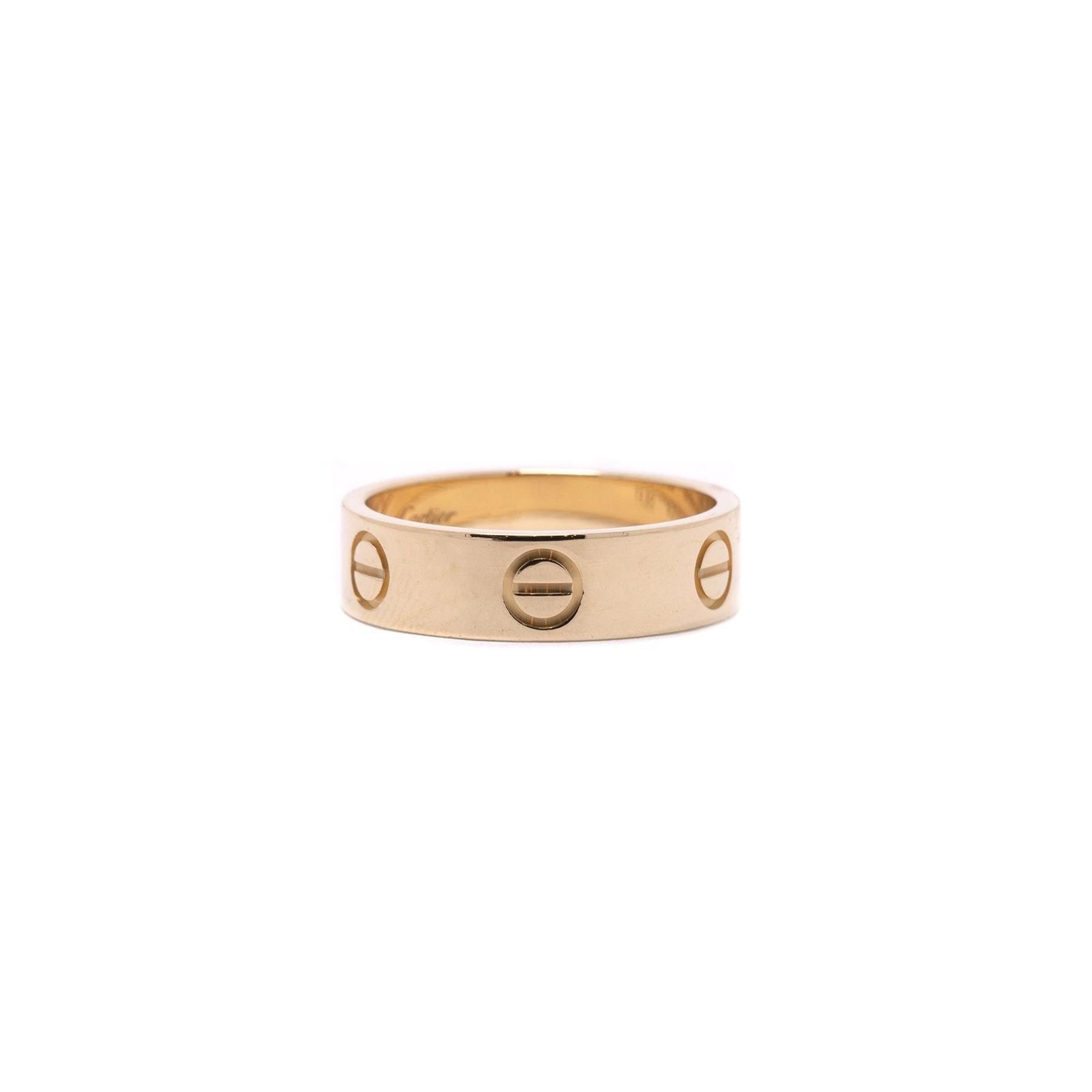 Cartier 18k Gold Love Ring