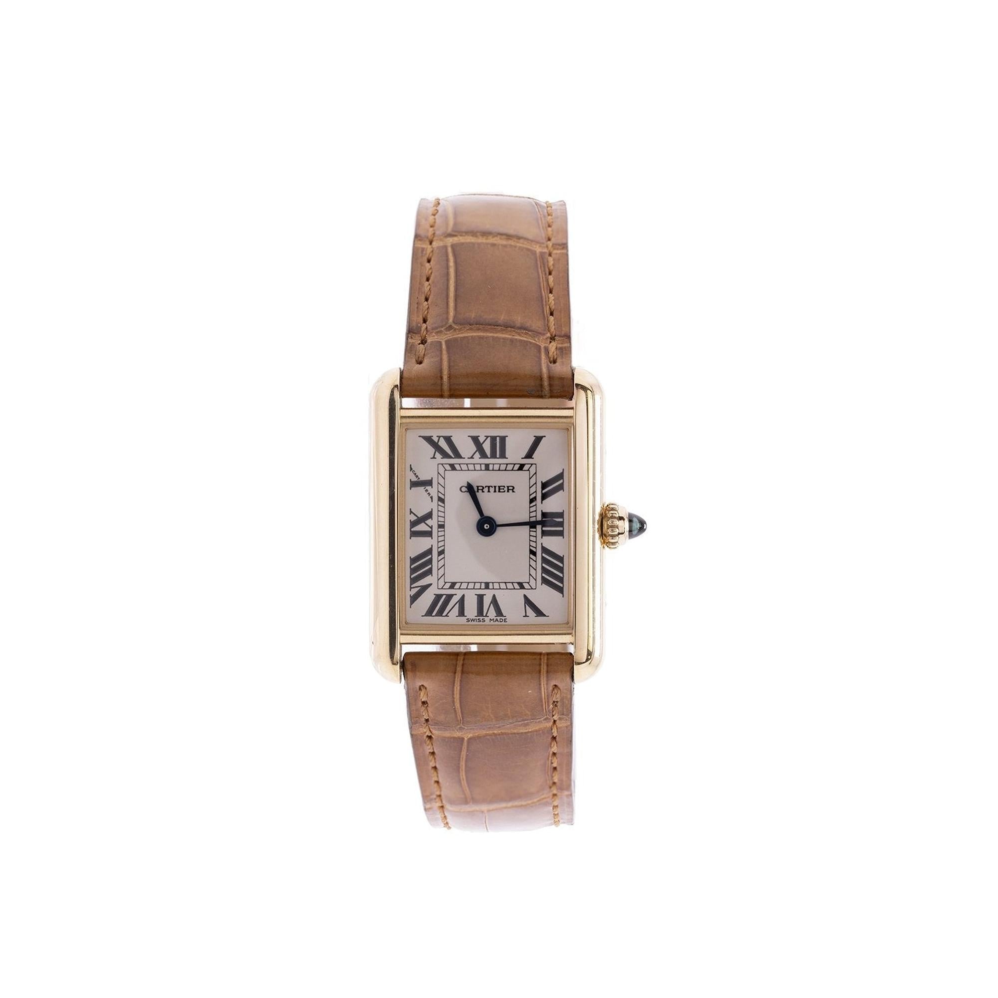 Cartier 18k Gold Tank Louis Watch