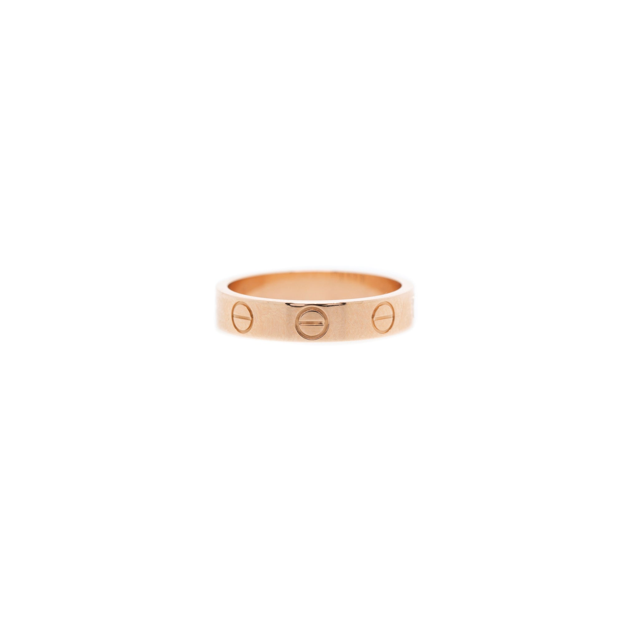 Cartier 18k Rose Gold 3.6 mm Love Wedding Band Ring w/ Receipt