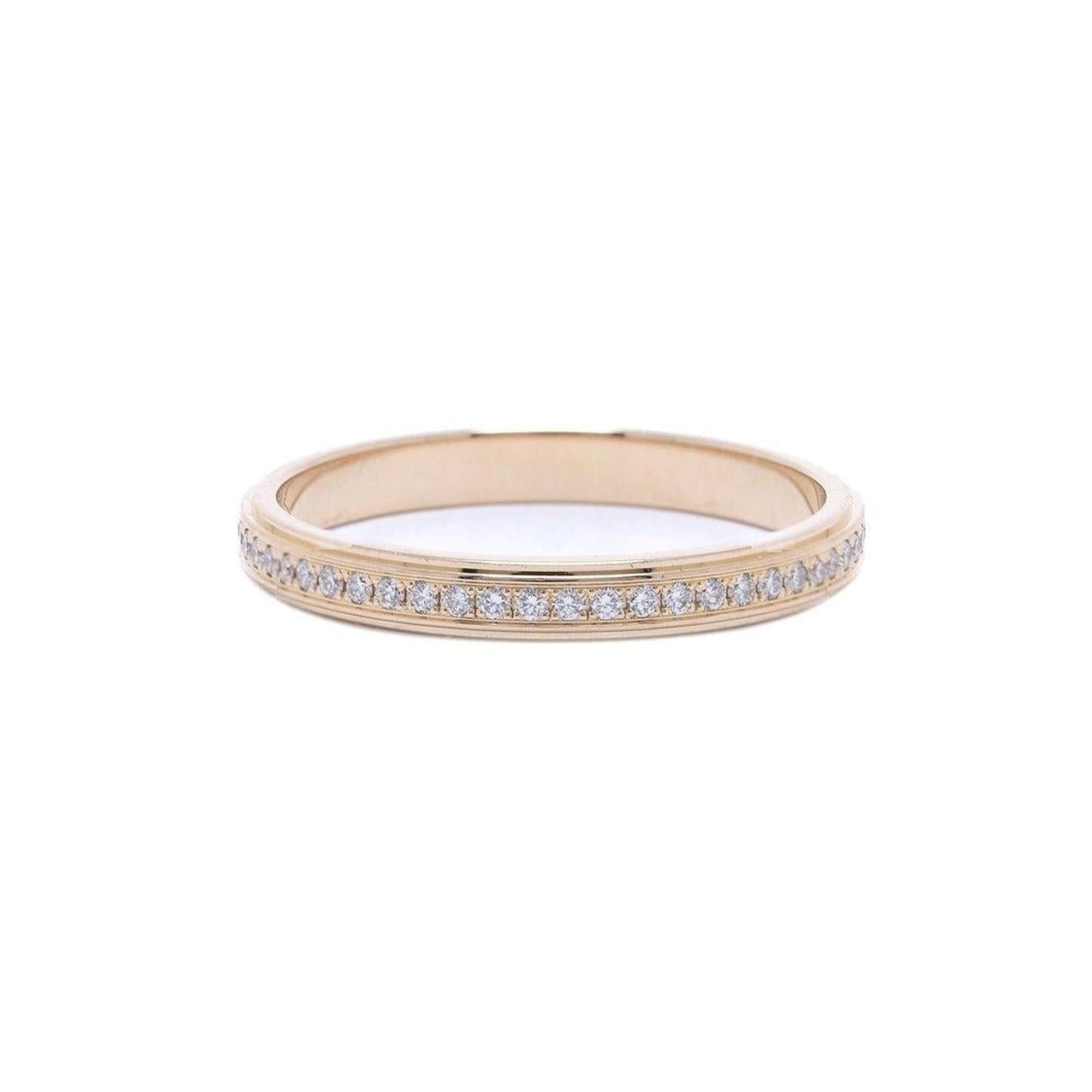 Cartier 18k Rose Gold Diamond D'amour Wedding Band Ring w/ Box