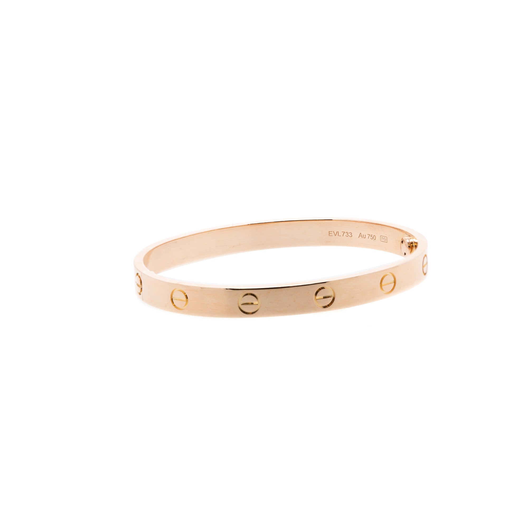 Cartier 18k Rose Gold Love Bracelet