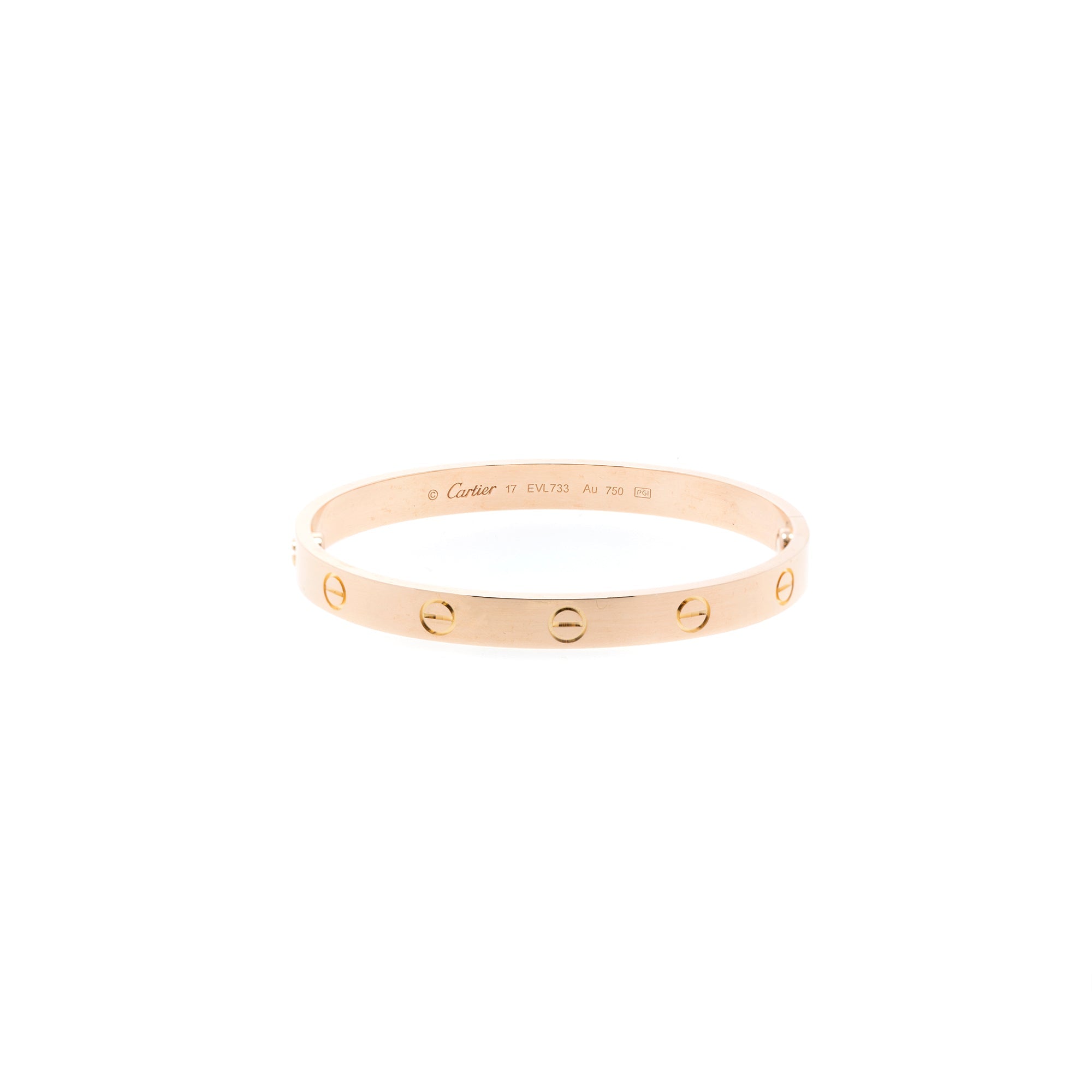 Cartier 18k Rose Gold Love Bracelet