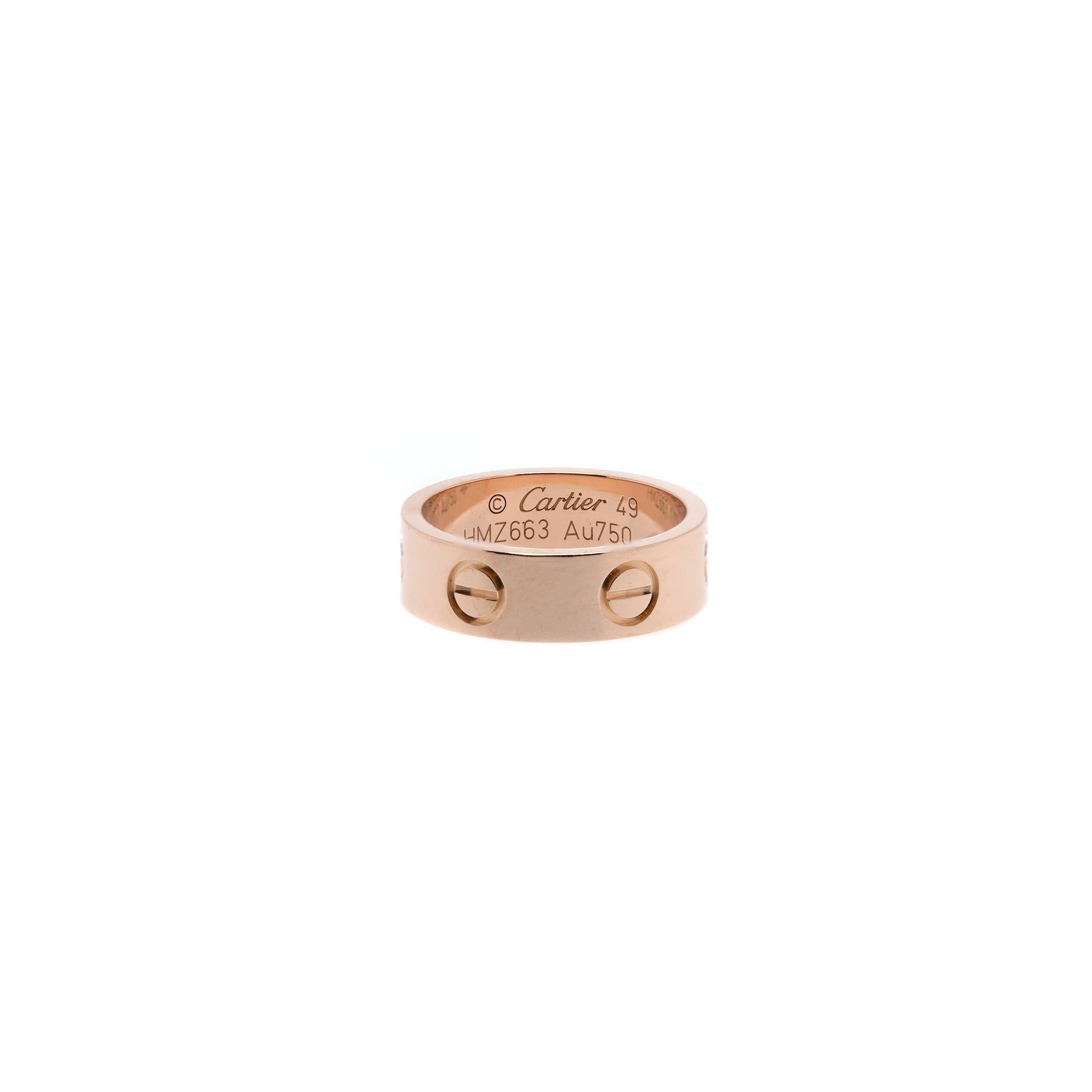 Cartier 18k Rose Gold Love Ring w/ Box