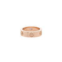 Cartier 18k Rose Gold Pink Sapphire Love Ring w/ Box
