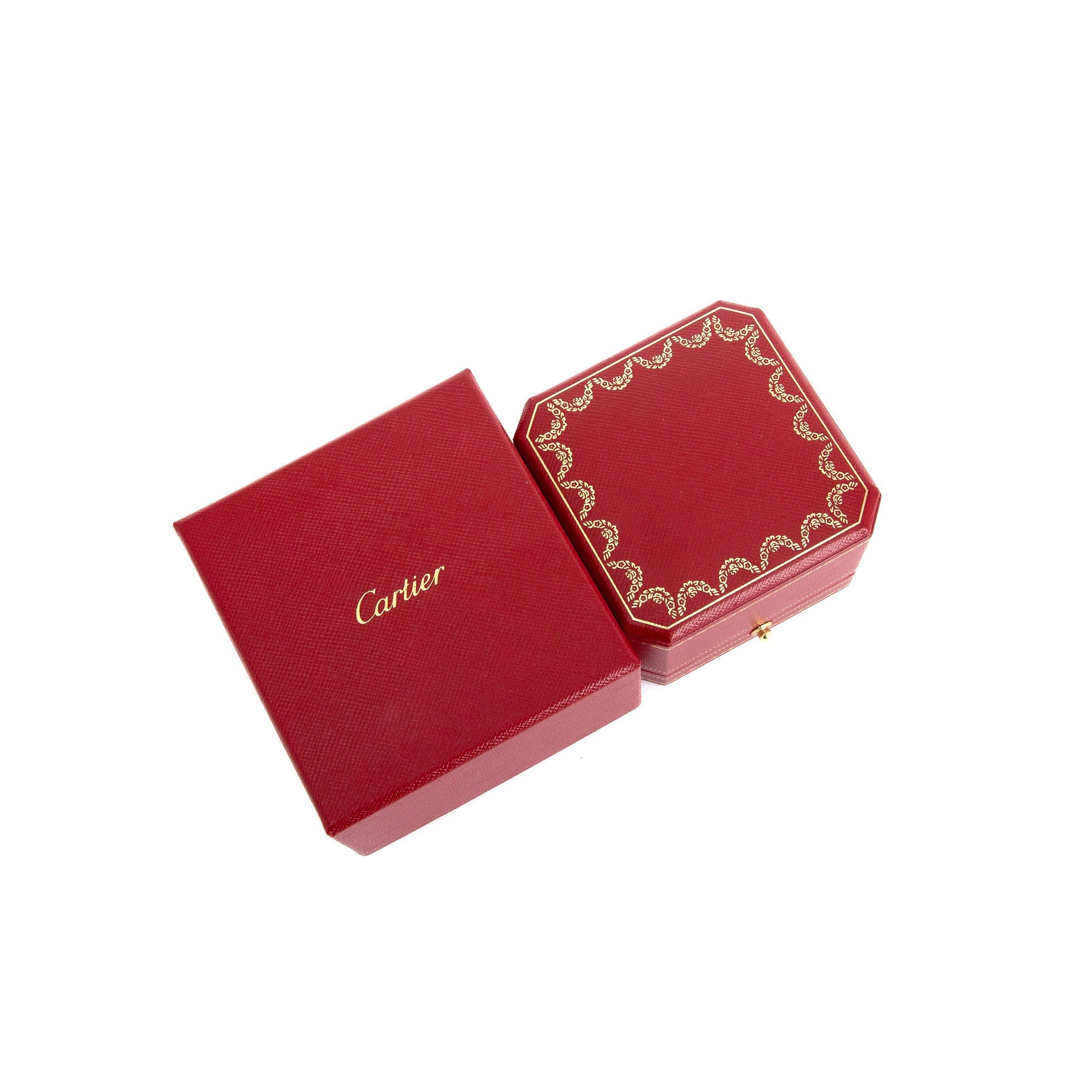 Cartier 18k White Gold Diamond Double Juste Un Clou Ring w/ Box