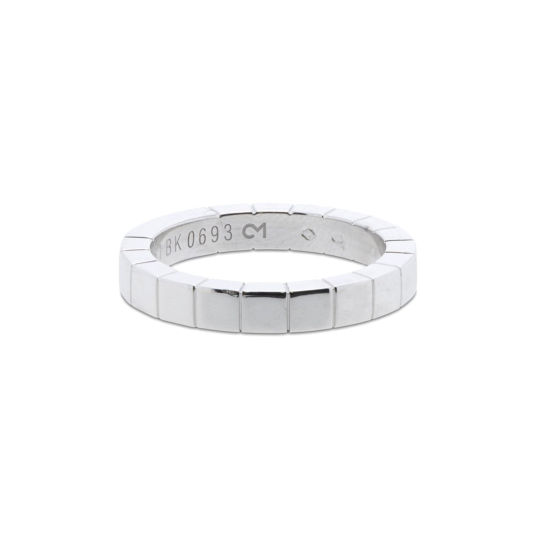 Cartier 18k White Gold Lanieres Wedding Band