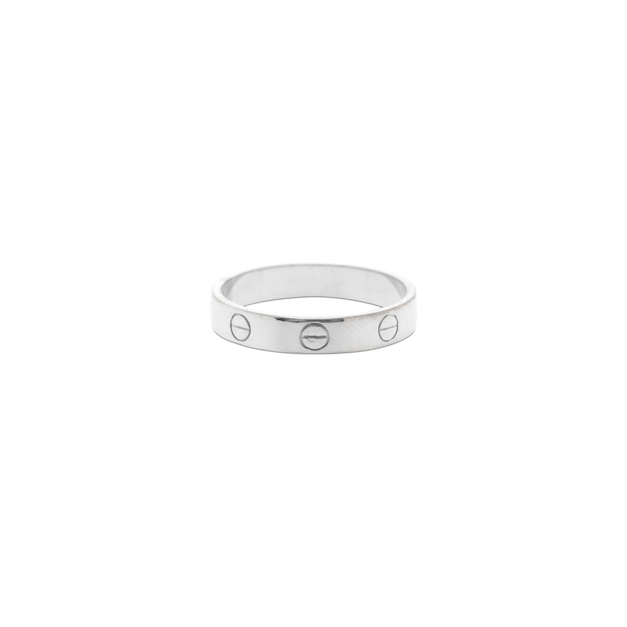Cartier 18k White Gold Love Wedding Band Ring