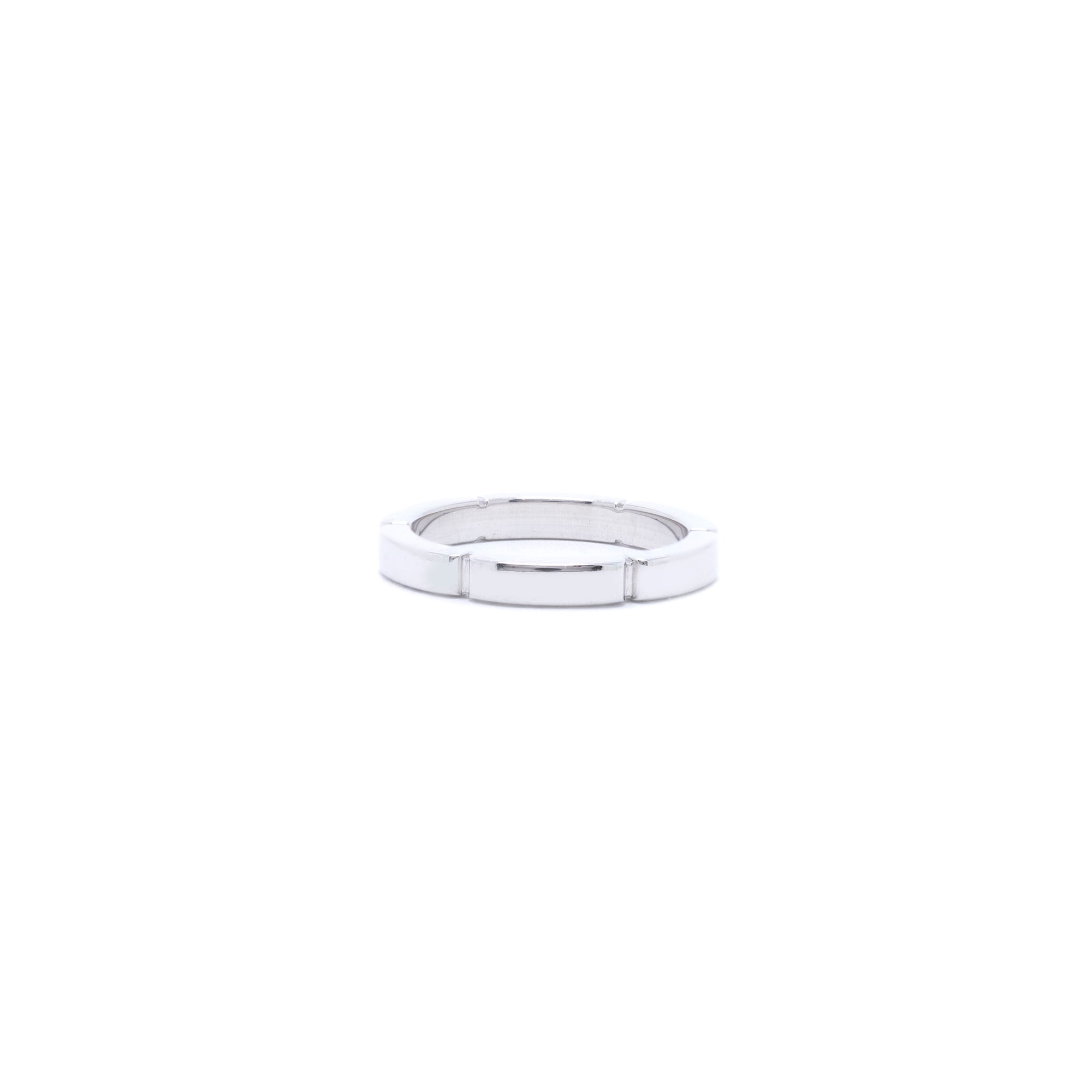 Cartier 18k White Gold Maillon Panthere Diamond Wedding Band Ring