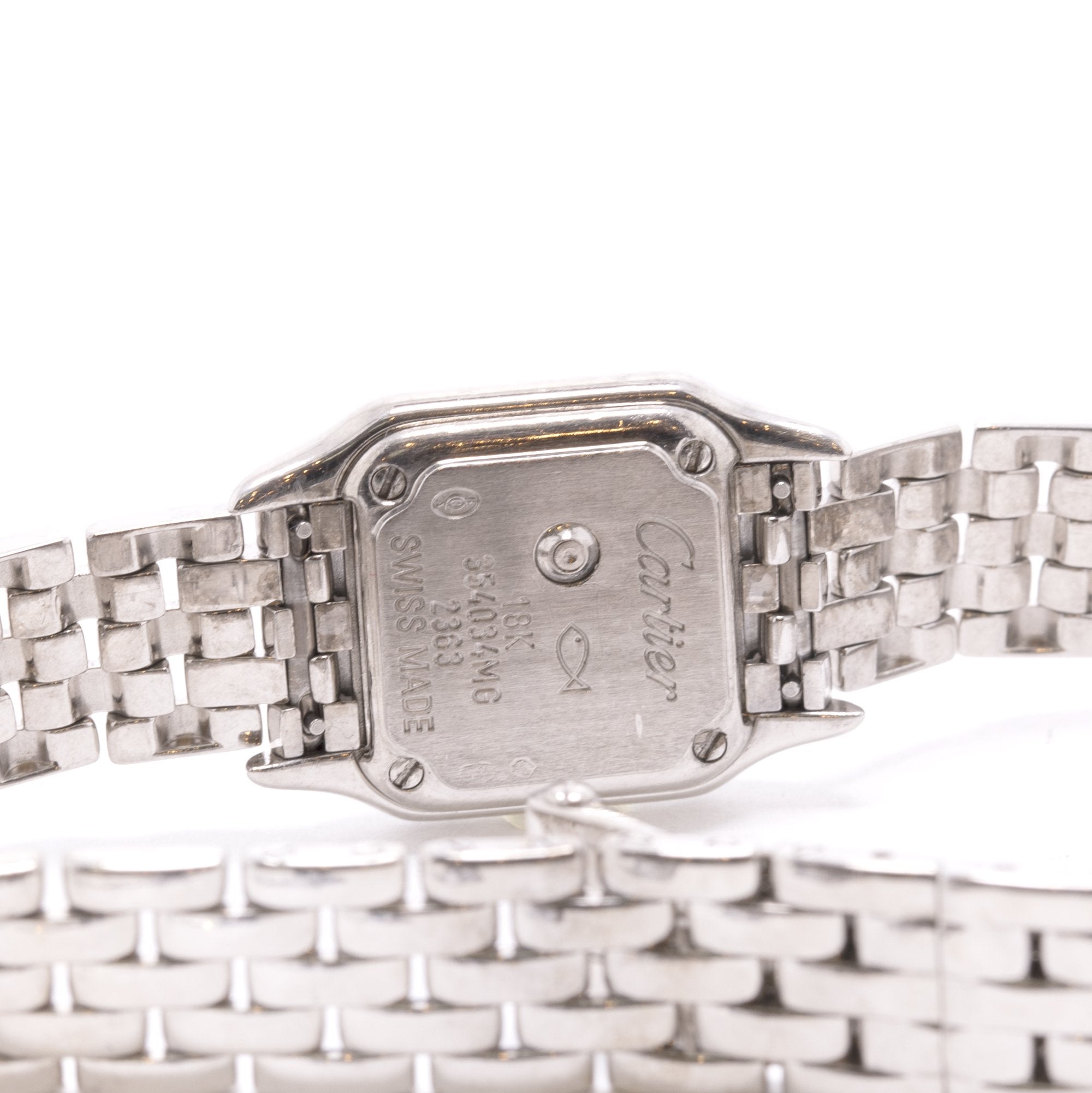 Cartier 18k White Gold Mini Panthere de Cartier Diamond Watch