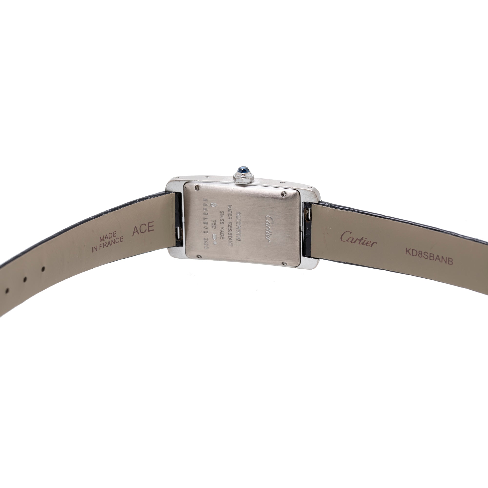 Cartier 18k White Gold Tank Americaine Watch, Medium Model