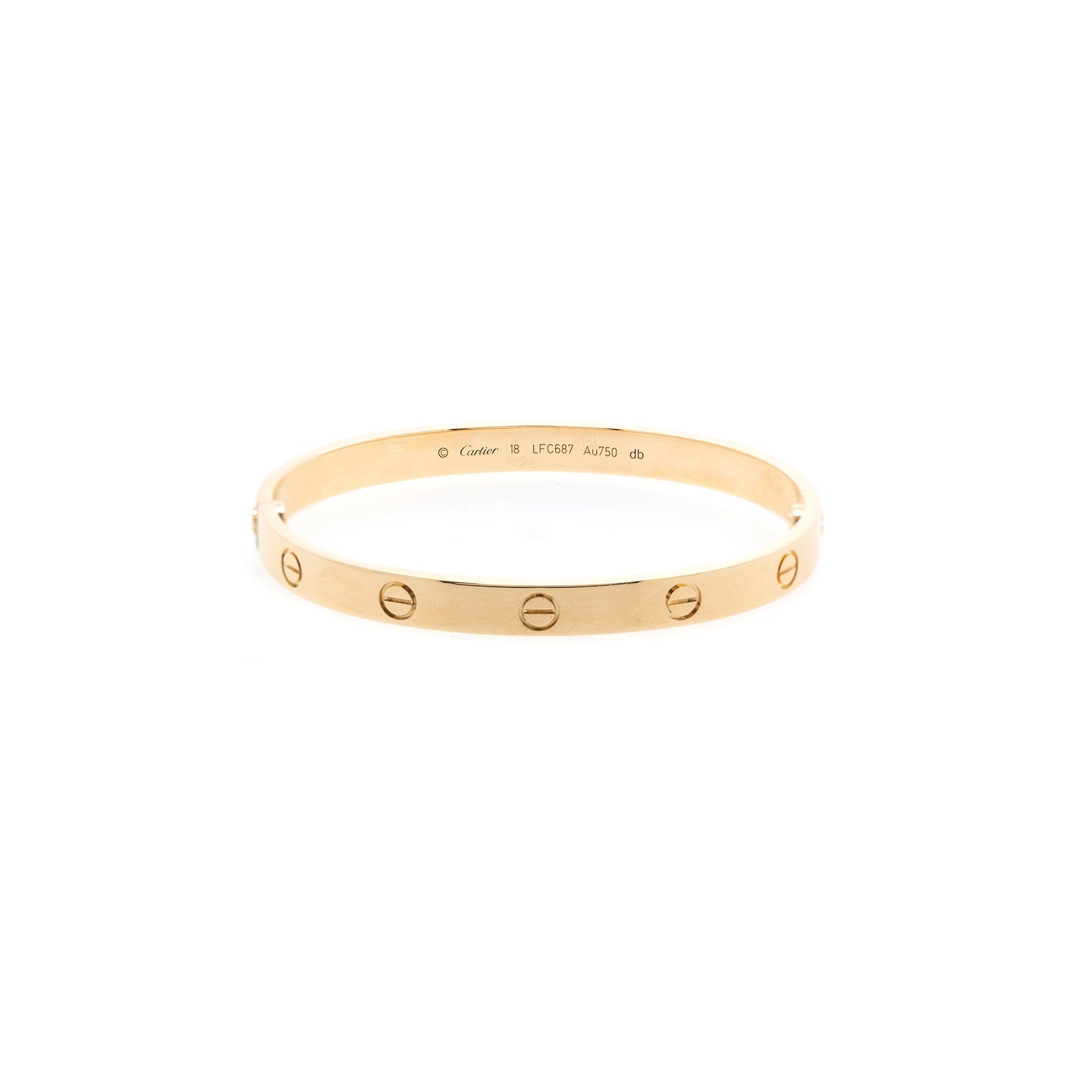 Cartier 18k Yellow Gold Love Bracelet
