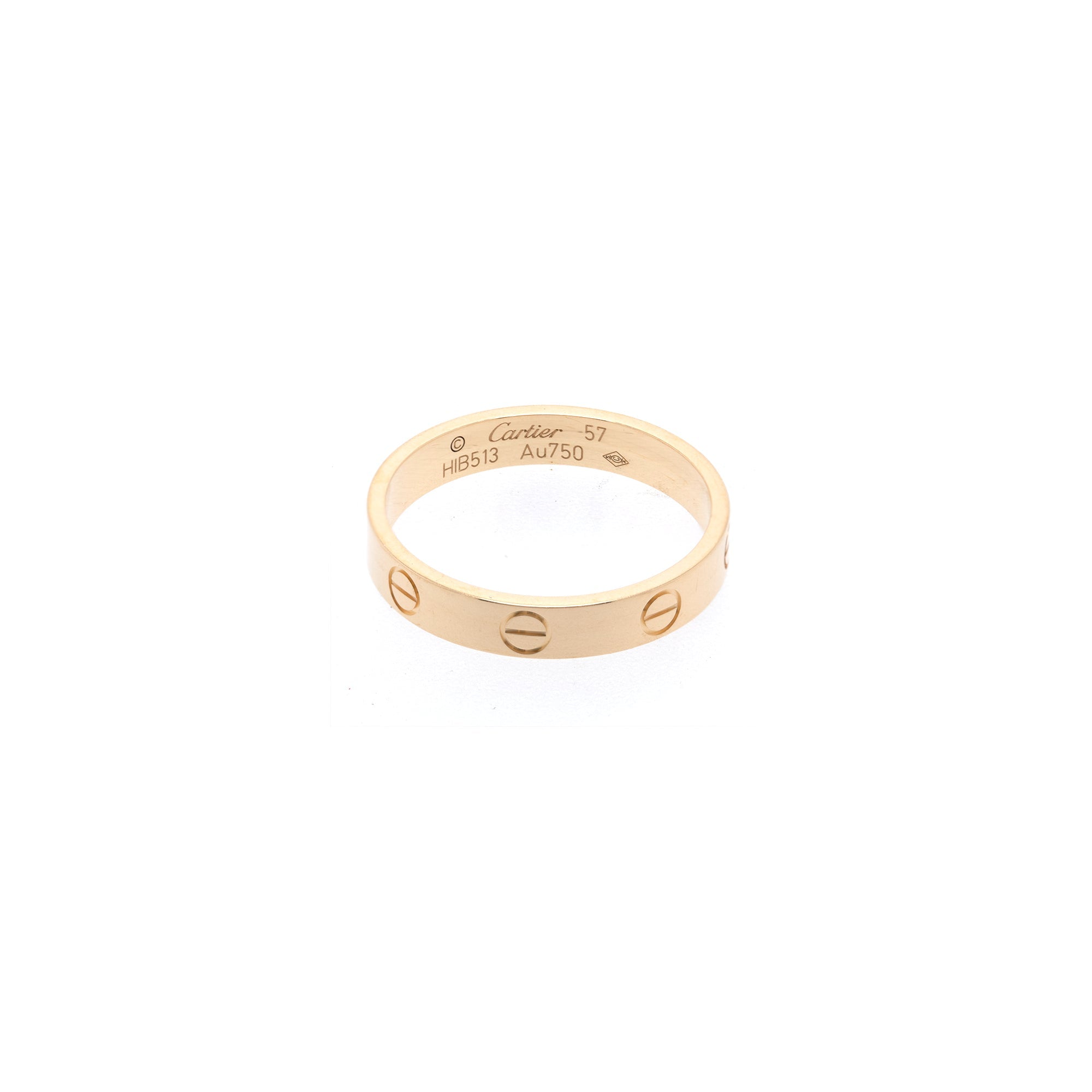 Cartier 18k Yellow Gold Love Wedding Band Ring w/ Box