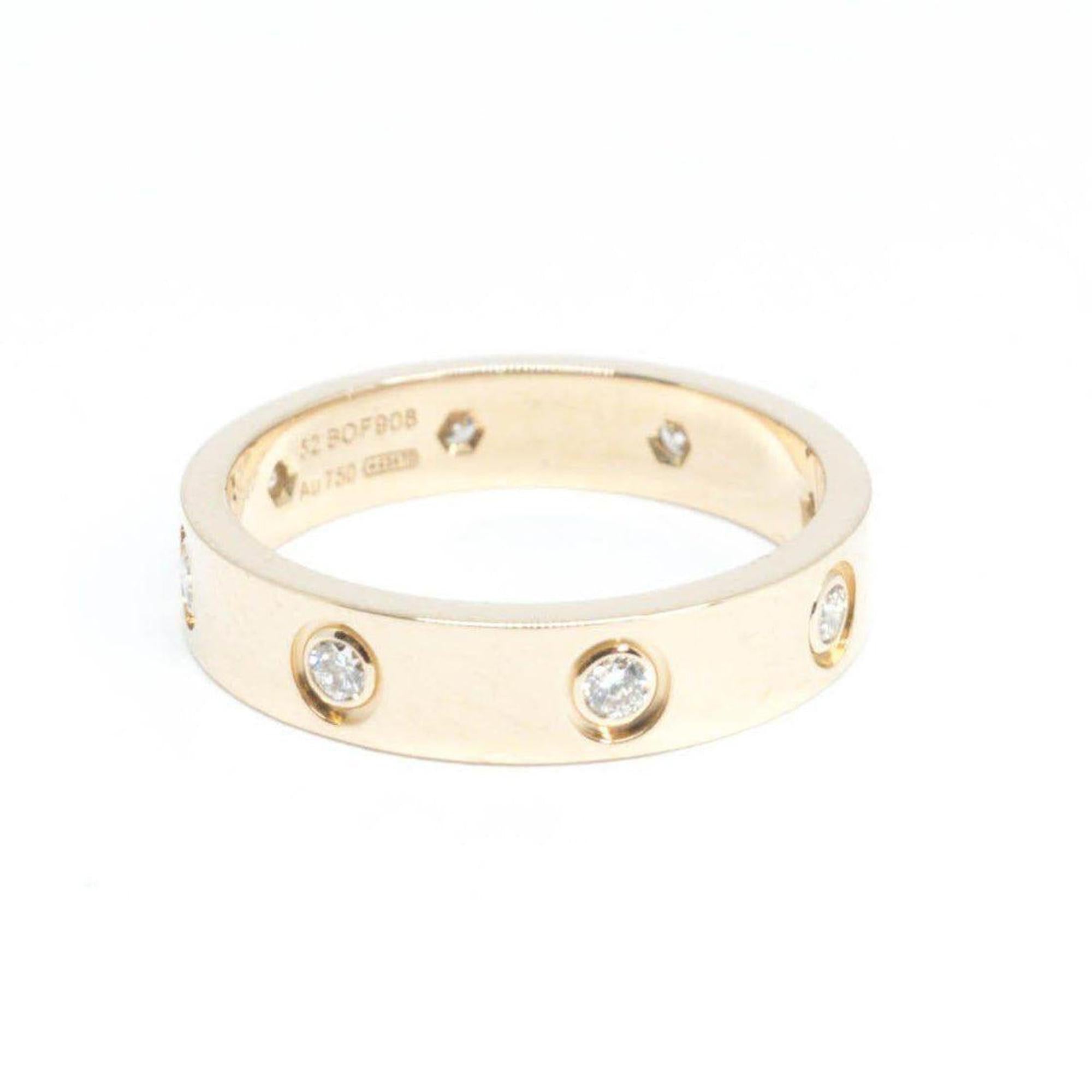 Cartier 8 Diamond Love Ring