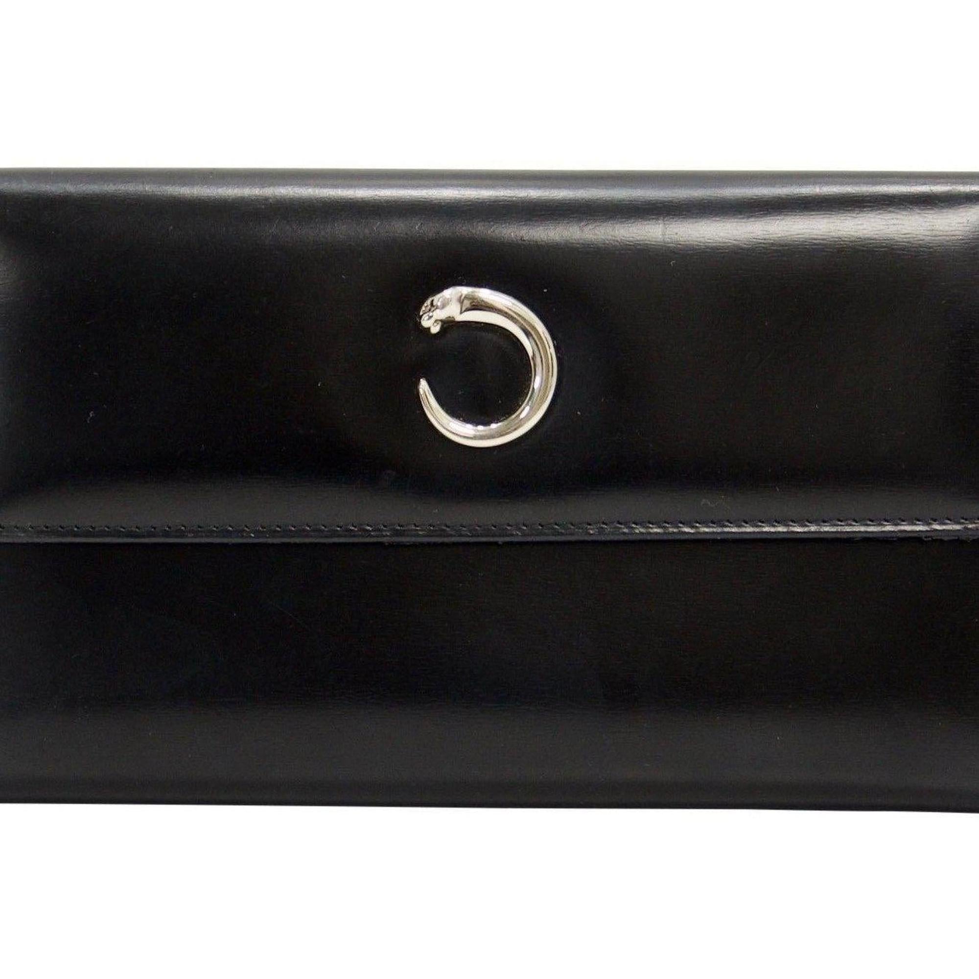 Cartier Black Panthere Tri-Fold Wallet