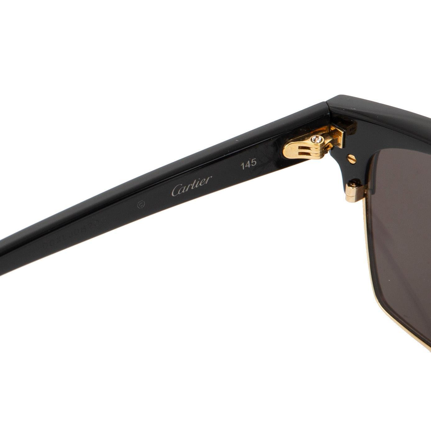 Cartier C De Cartier Pilot Sunglasses w/ Box