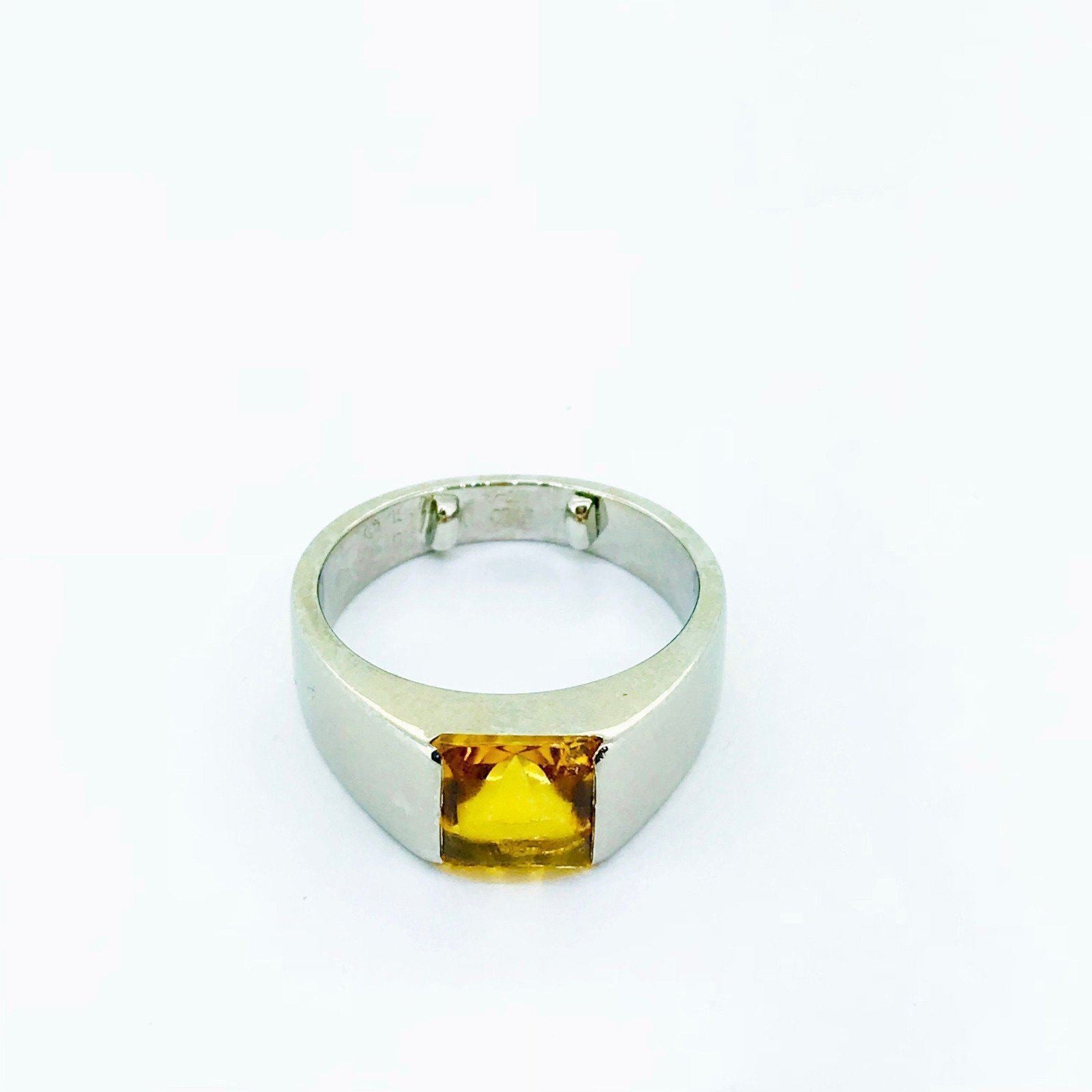 Cartier Circa 1999 Citrine Tank Ring