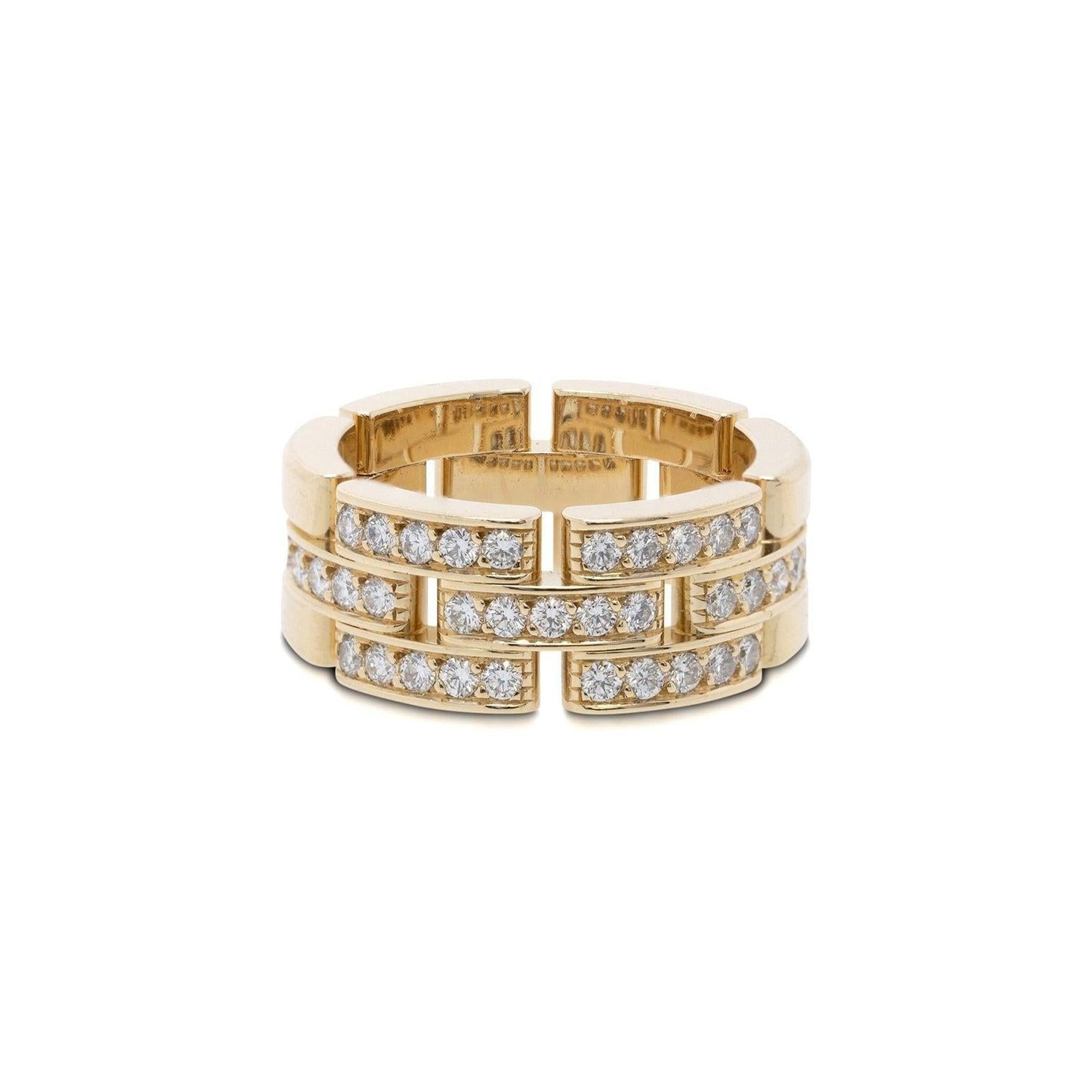 Cartier Diamond Maillon Panthere Ring