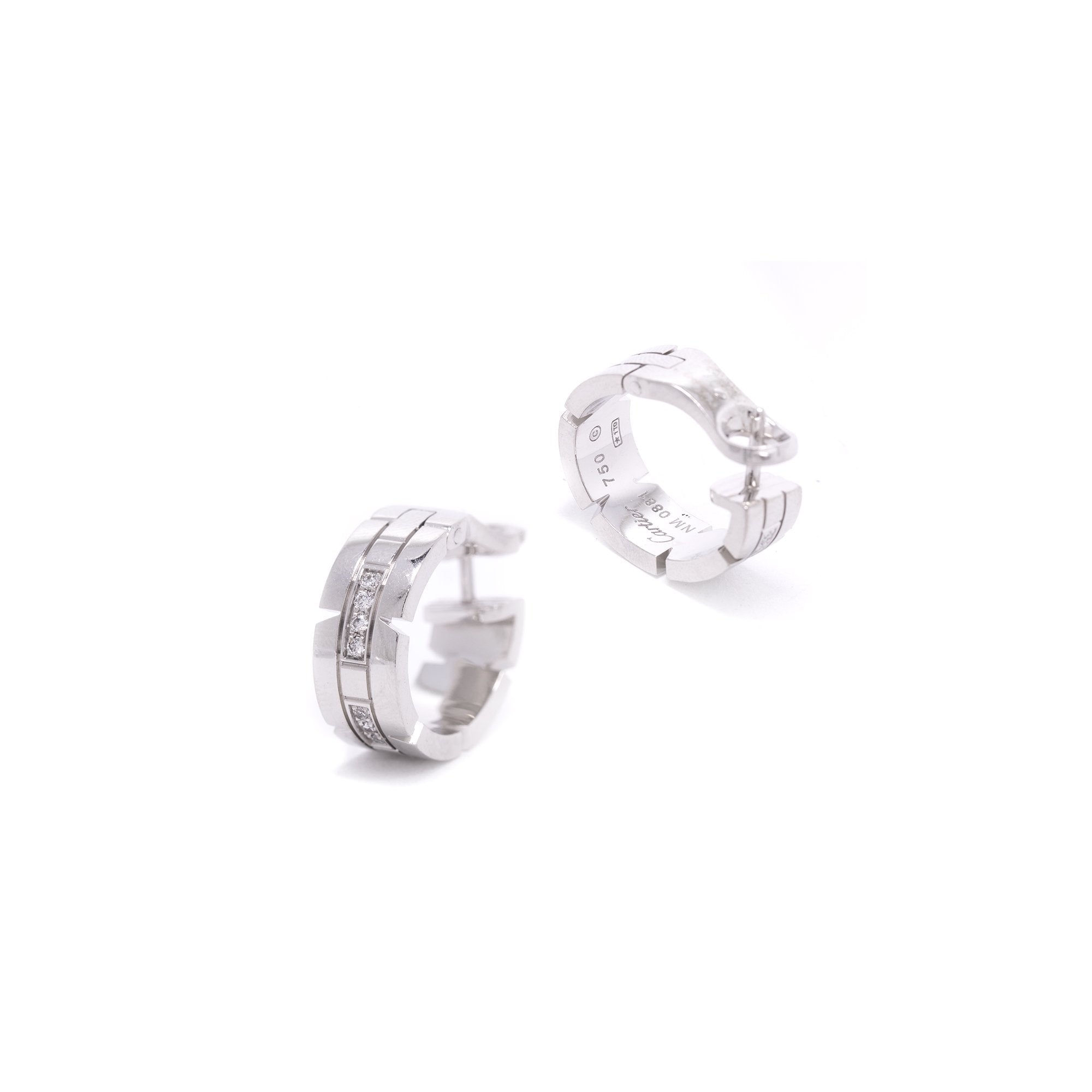 Cartier Diamond Tank Francaise Earrings