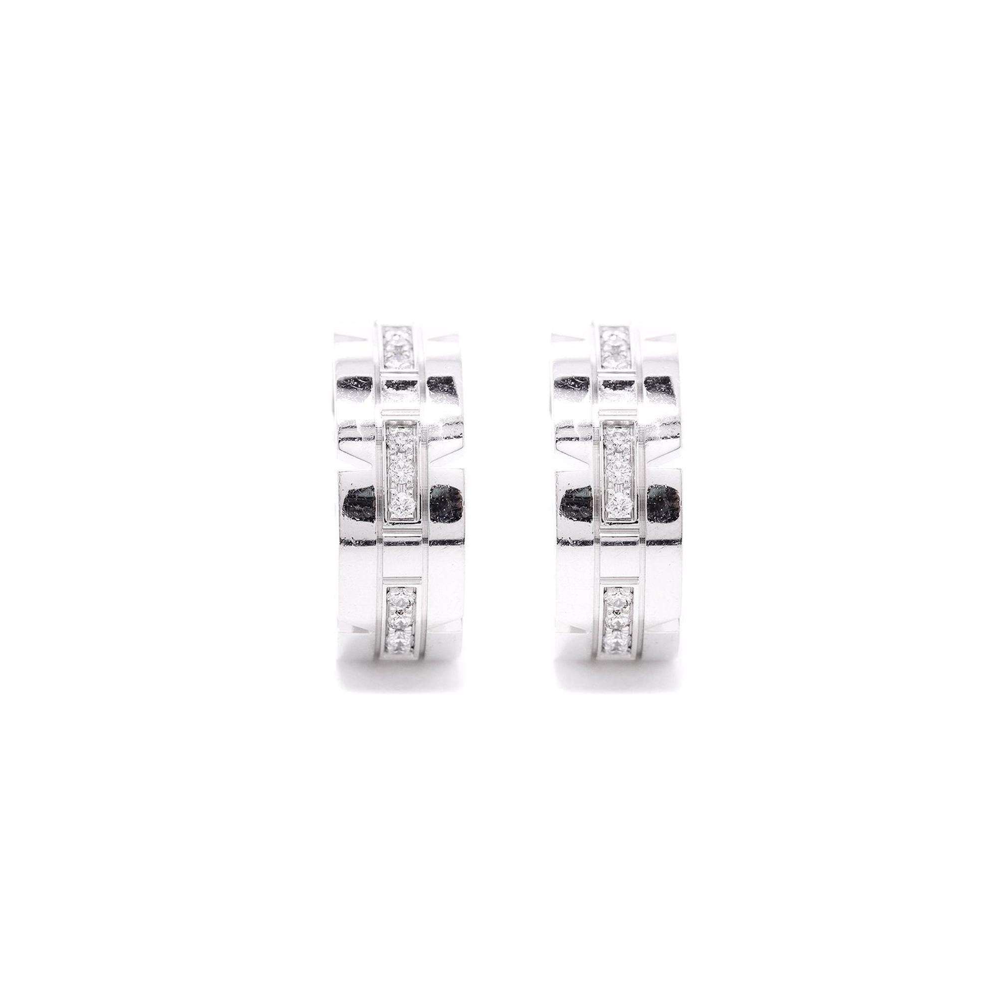 Cartier Diamond Tank Francaise Earrings