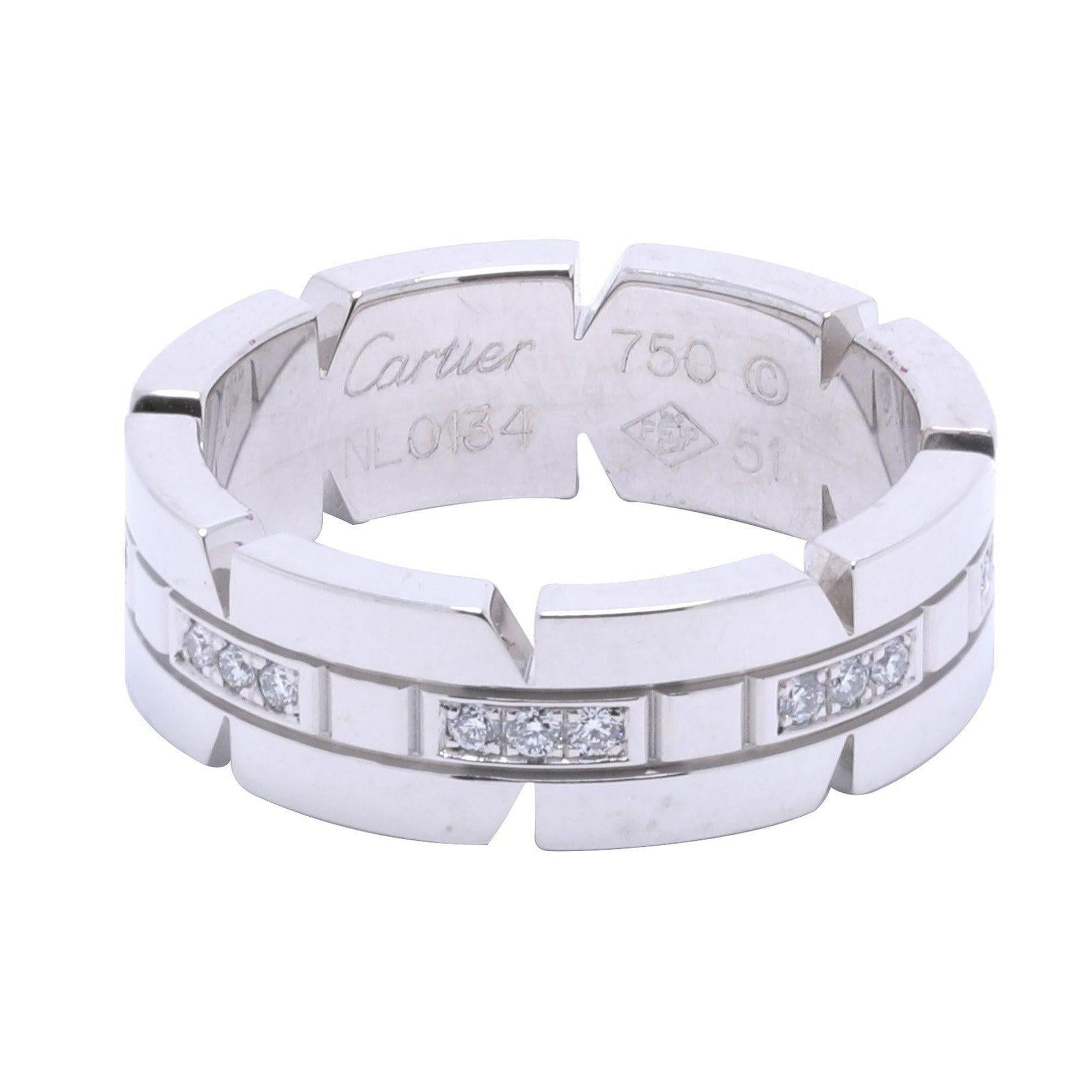 Cartier Diamond Tank Francaise Ring