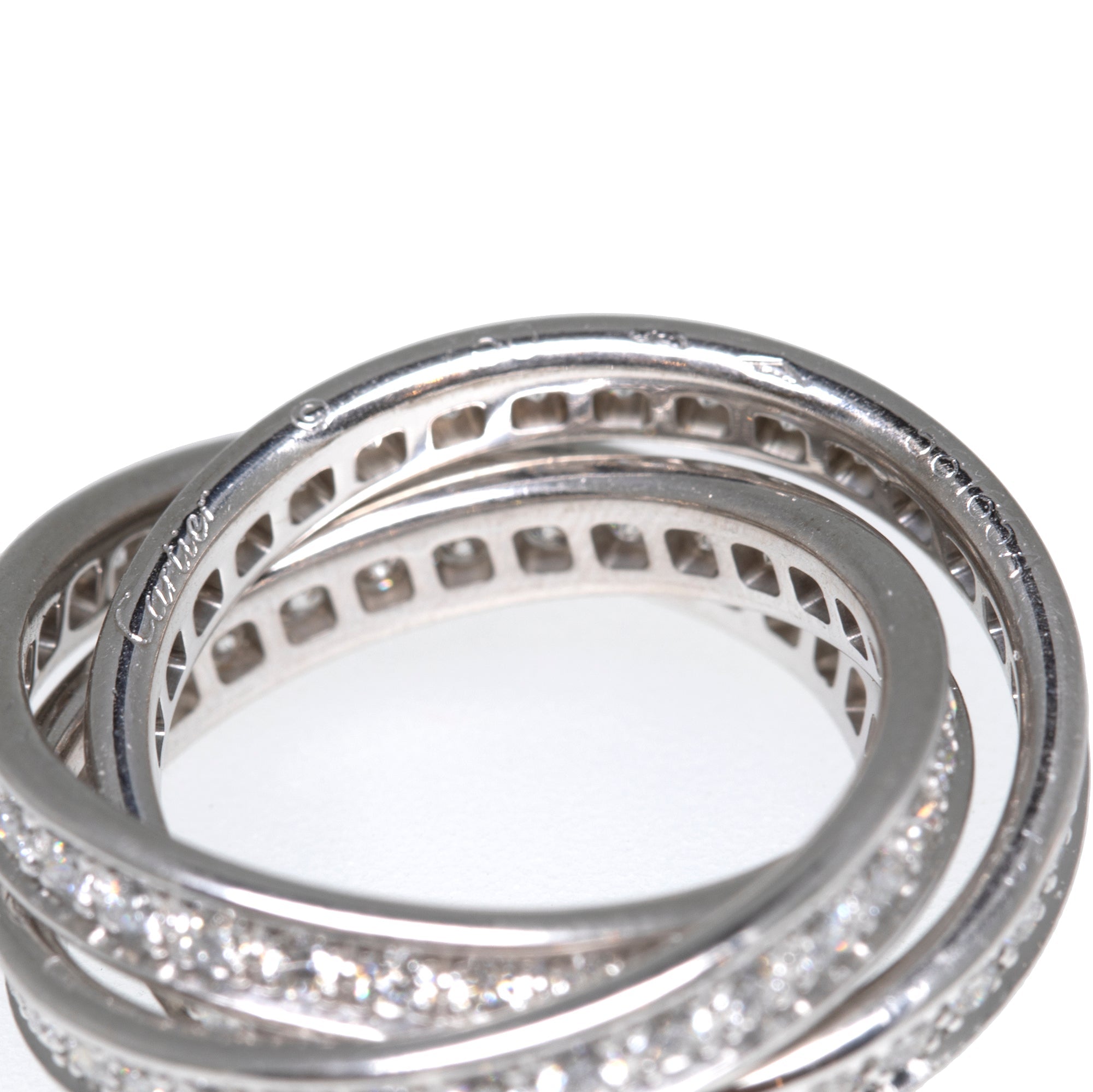 Cartier Diamond Trinity Rolling Ring w/ Box & Certificate(Mr.Oliver)