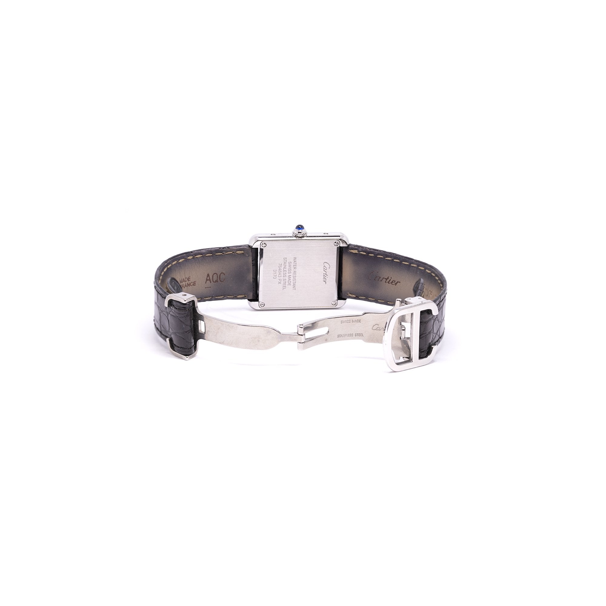 Cartier Limited Edtion Piano Dial Tank Solo Watch
