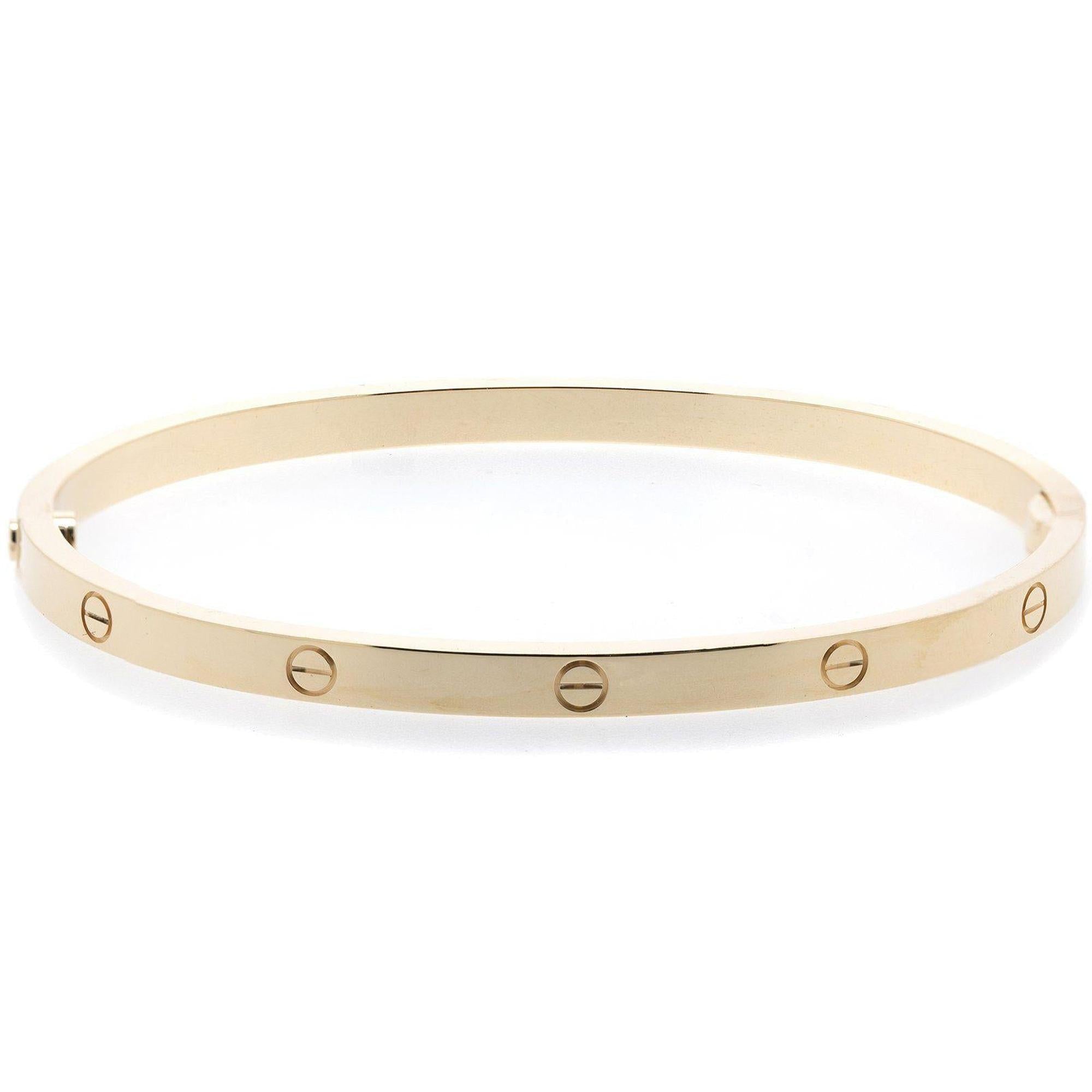 Cartier Love Bracelet, SM Model w/ Box & Certificate