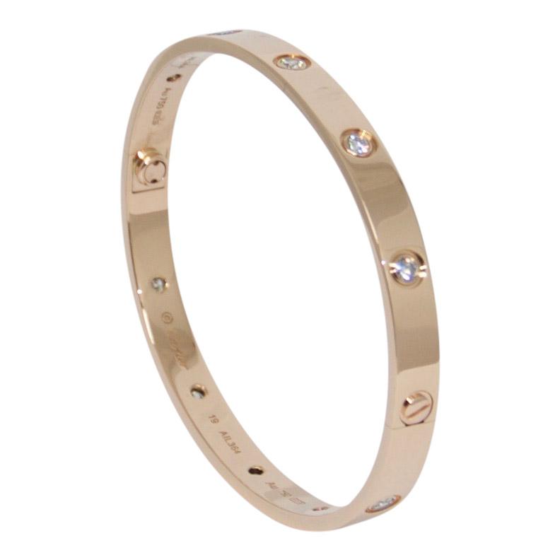 Cartier Love Bracelet with 10 Diamonds