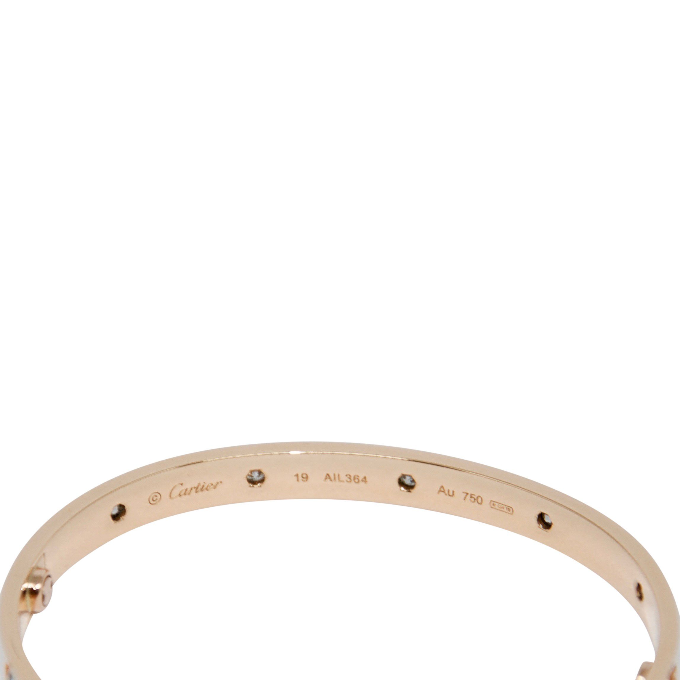 Cartier Love Bracelet with 10 Diamonds
