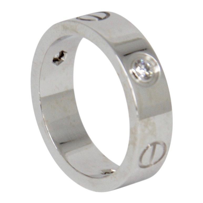 Cartier Love Ring with 3 Diamonds