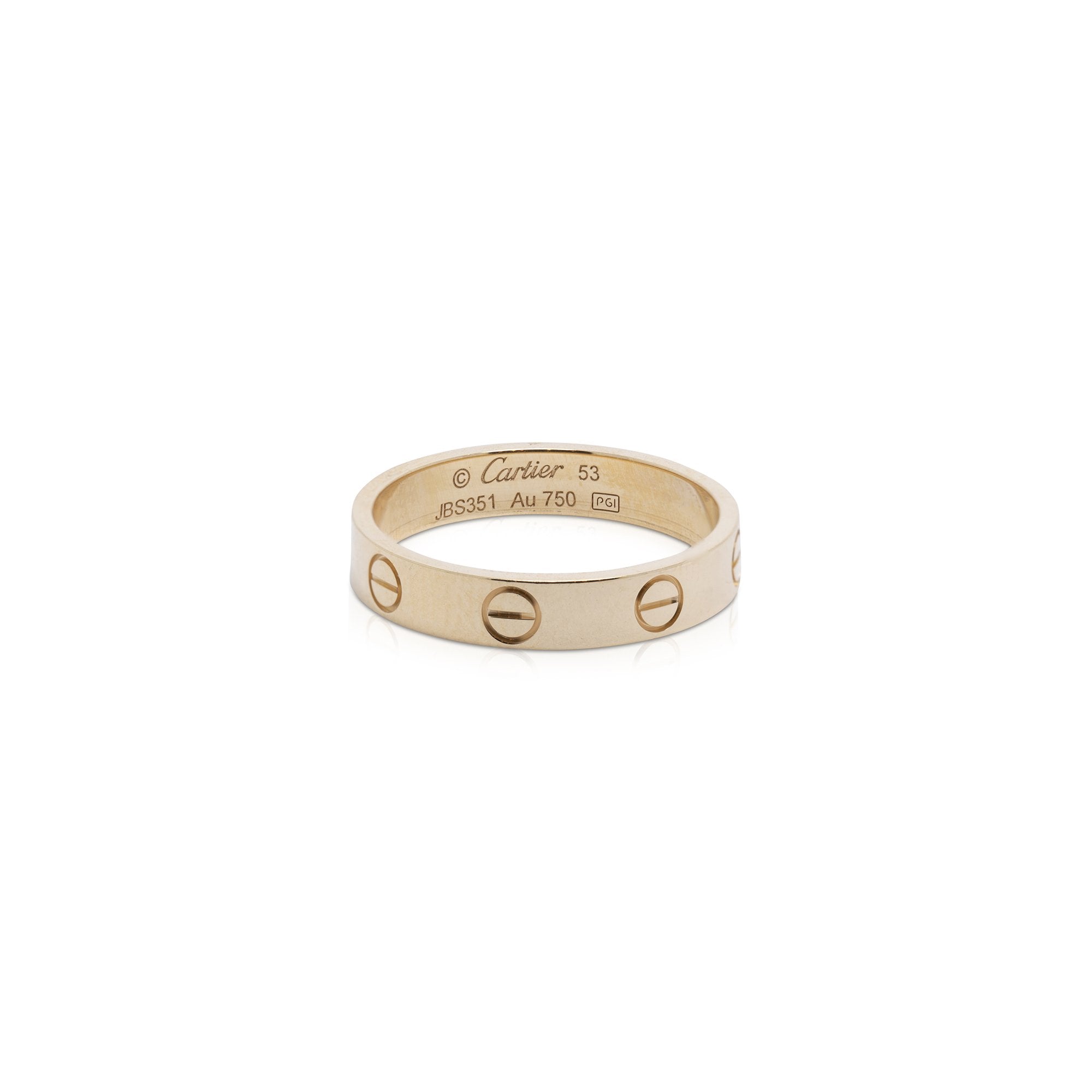 Cartier Love Wedding Band Ring w/ Box