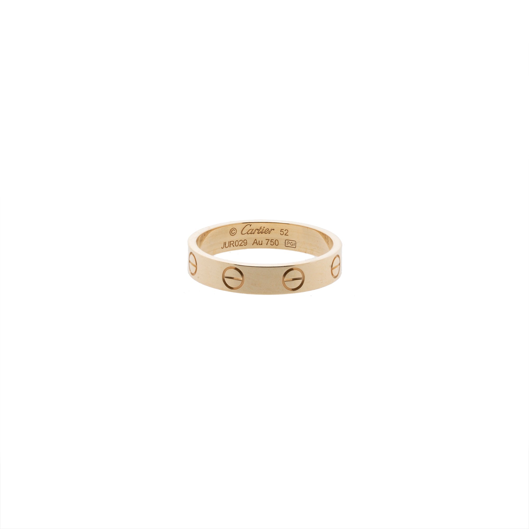 Cartier Love Wedding Band Ring w/ Receipt