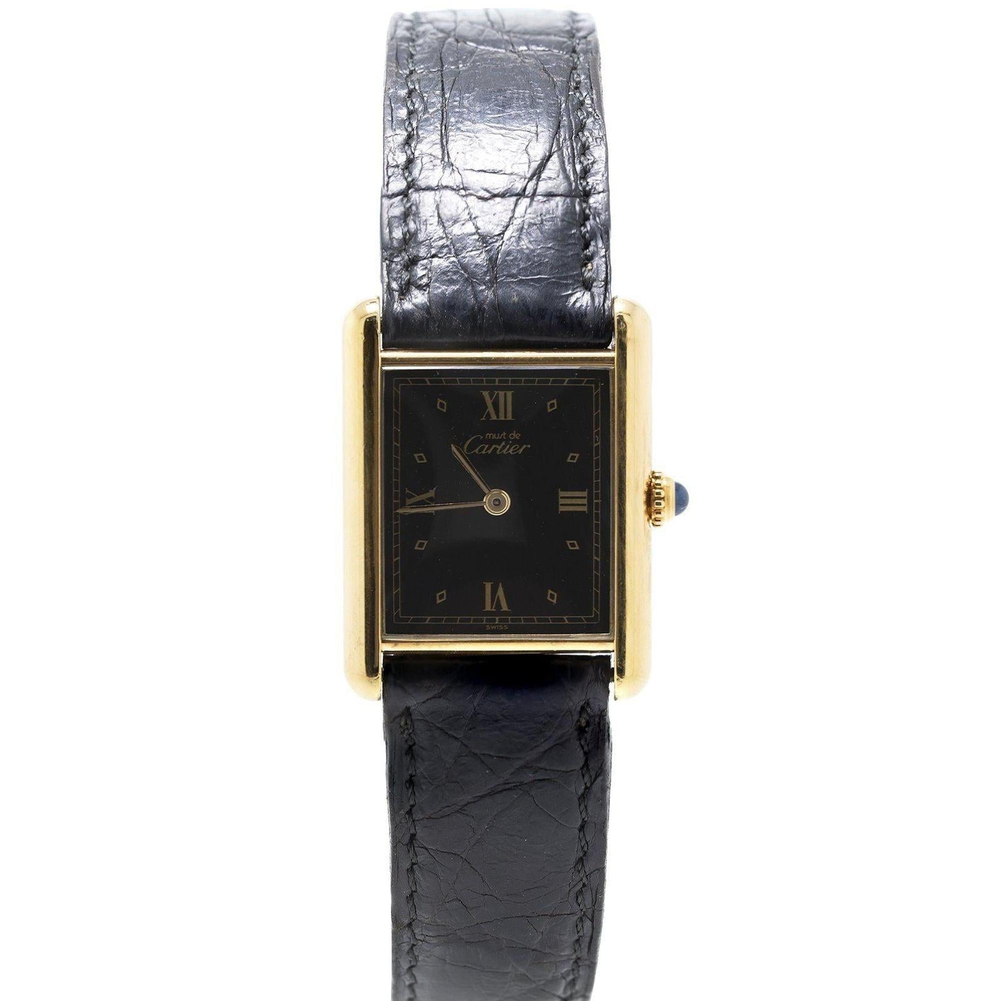 Cartier Must de Cartier Tank Vermeil Watch