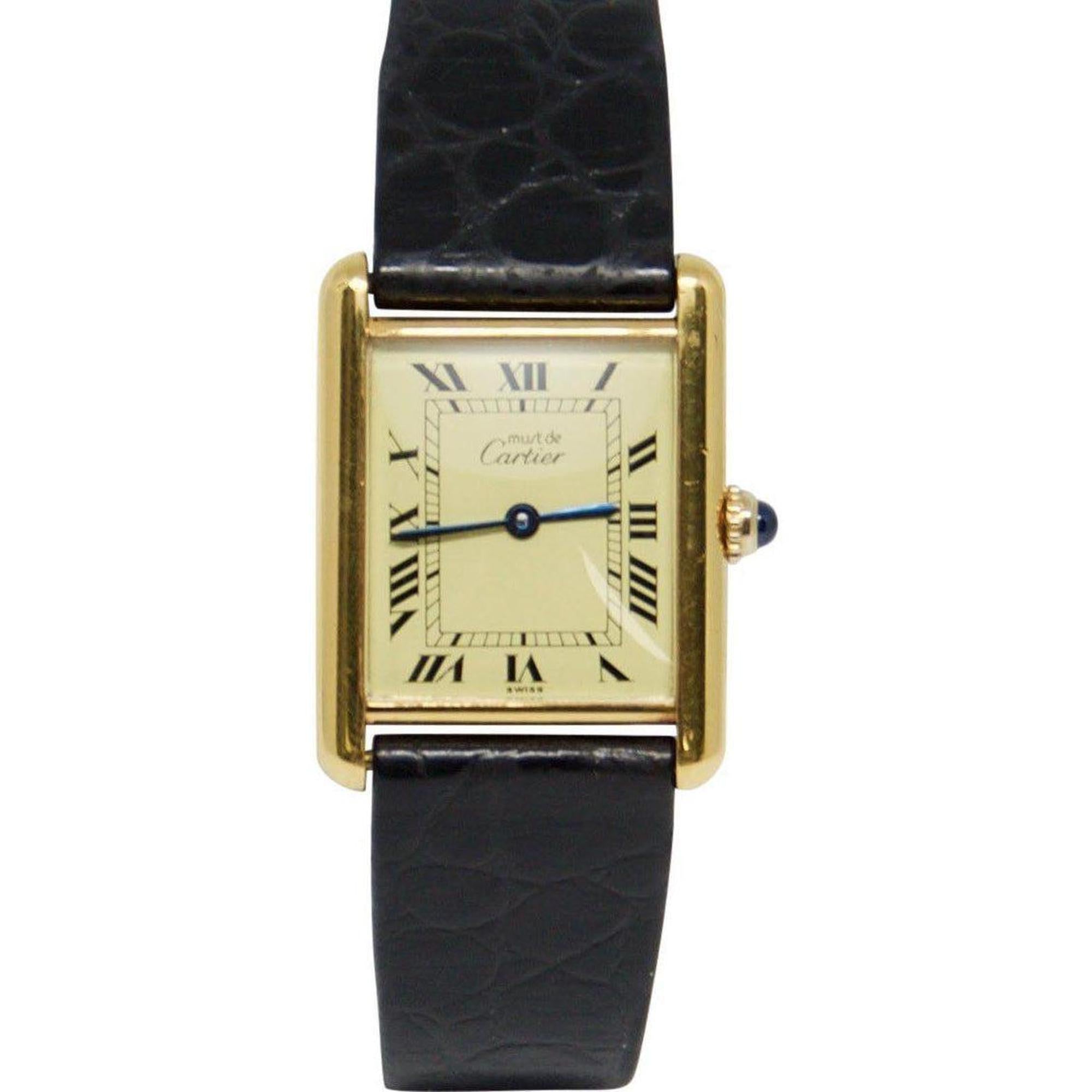 Cartier Must de Cartier Tank Vermeil Watch