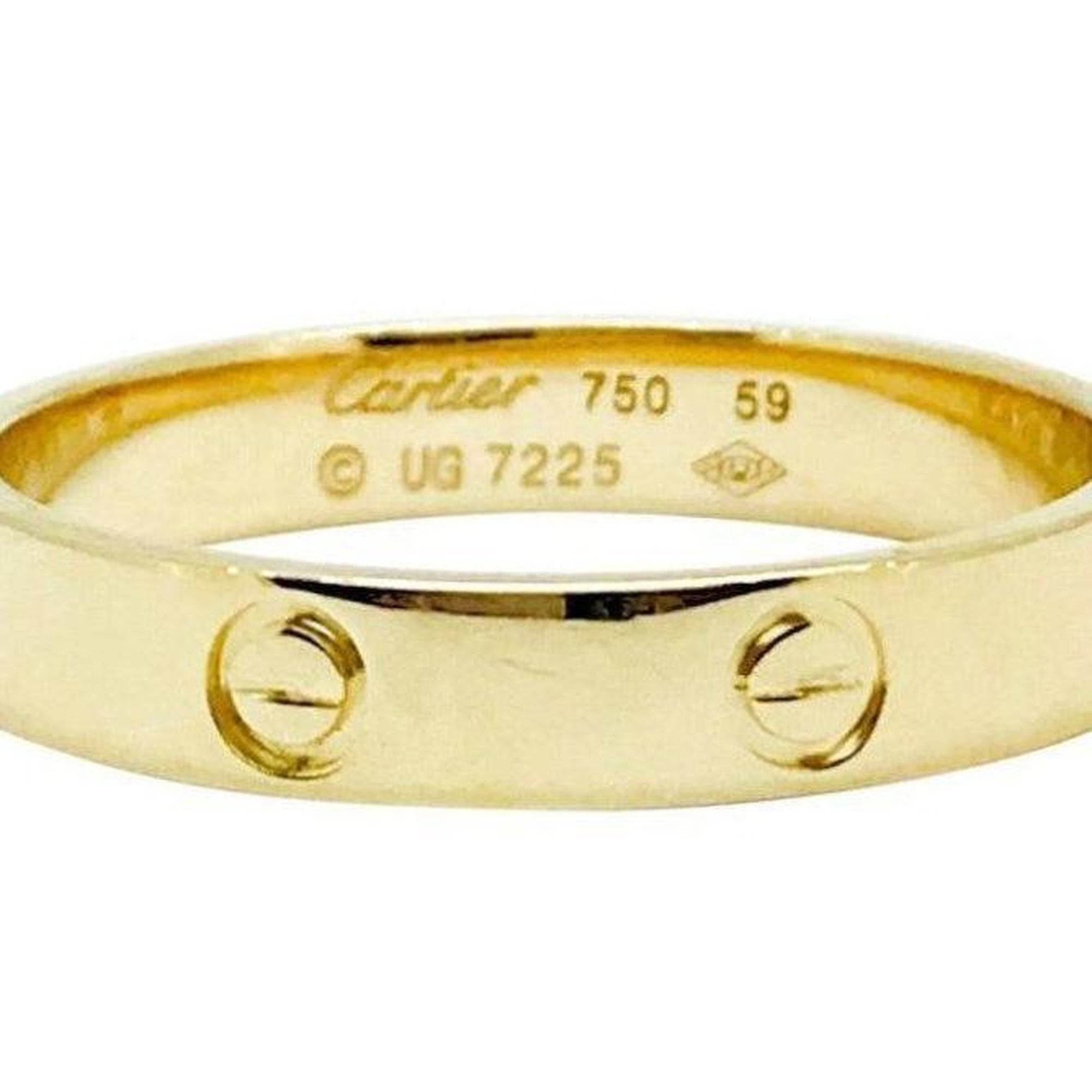 Cartier Narrow Love Band Ring