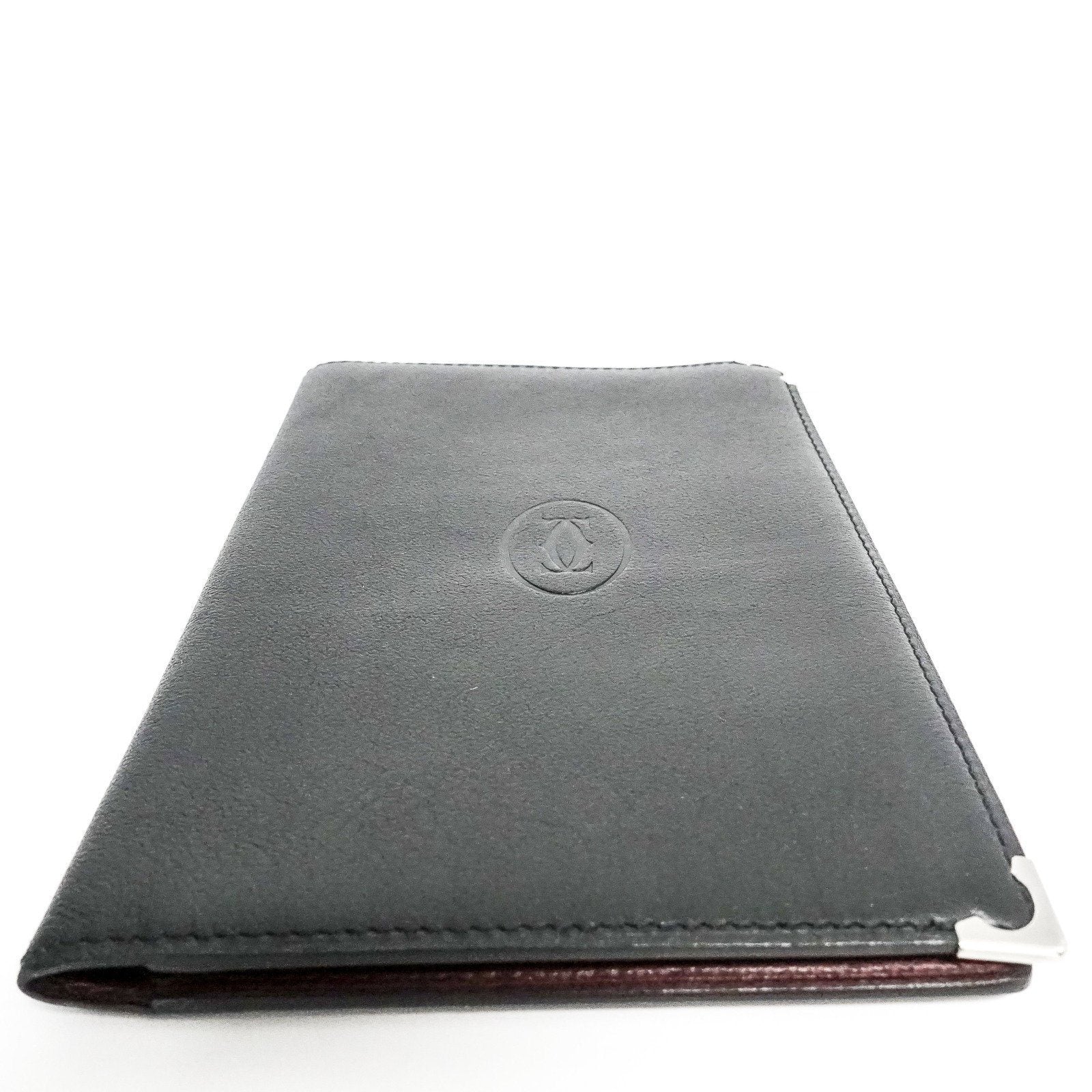 Cartier Onyx Bifold Cabochon French Wallet