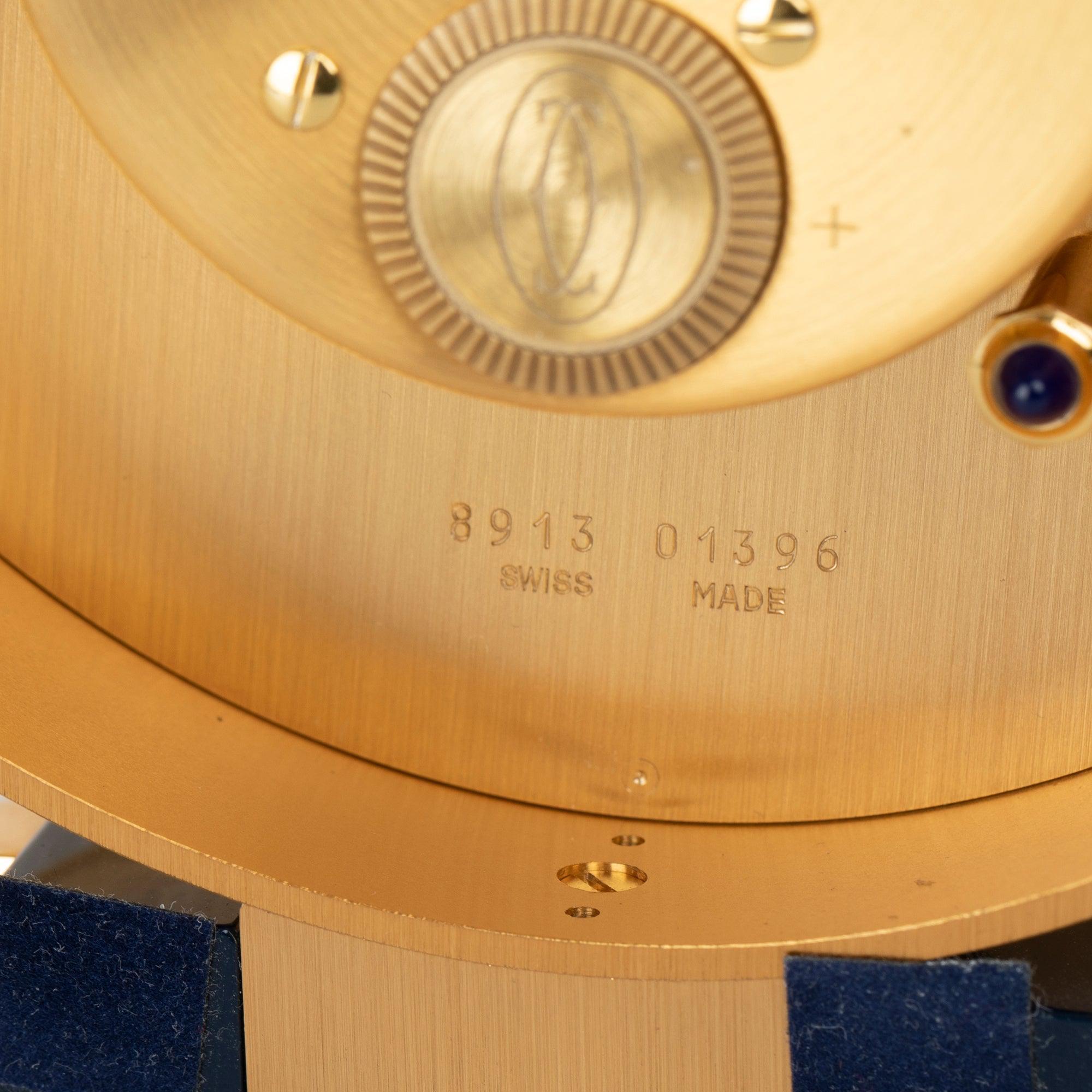 Cartier Pasha de Cartier Moon Phase Desk Clock w/ Box & Certificates