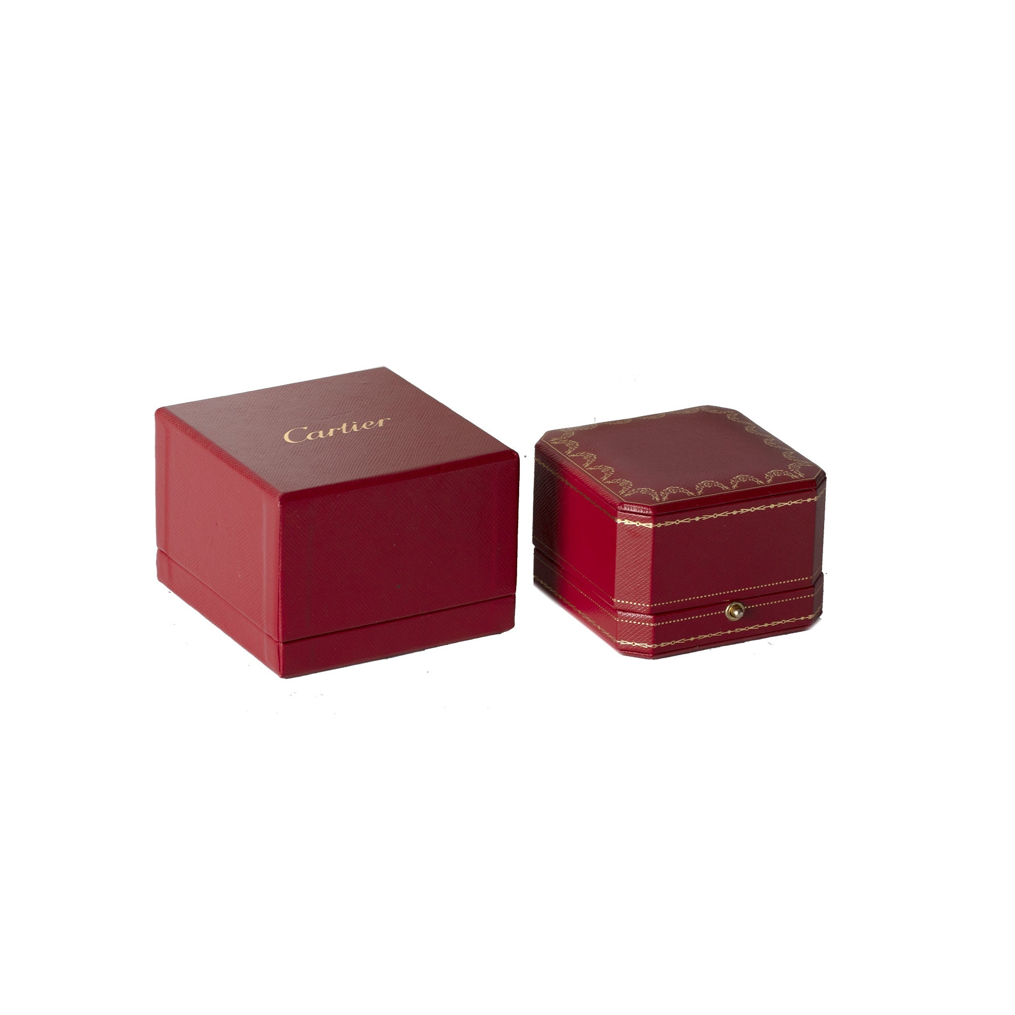 Cartier Platinum C de Cartier Diamond Wedding Band Ring w/ Box