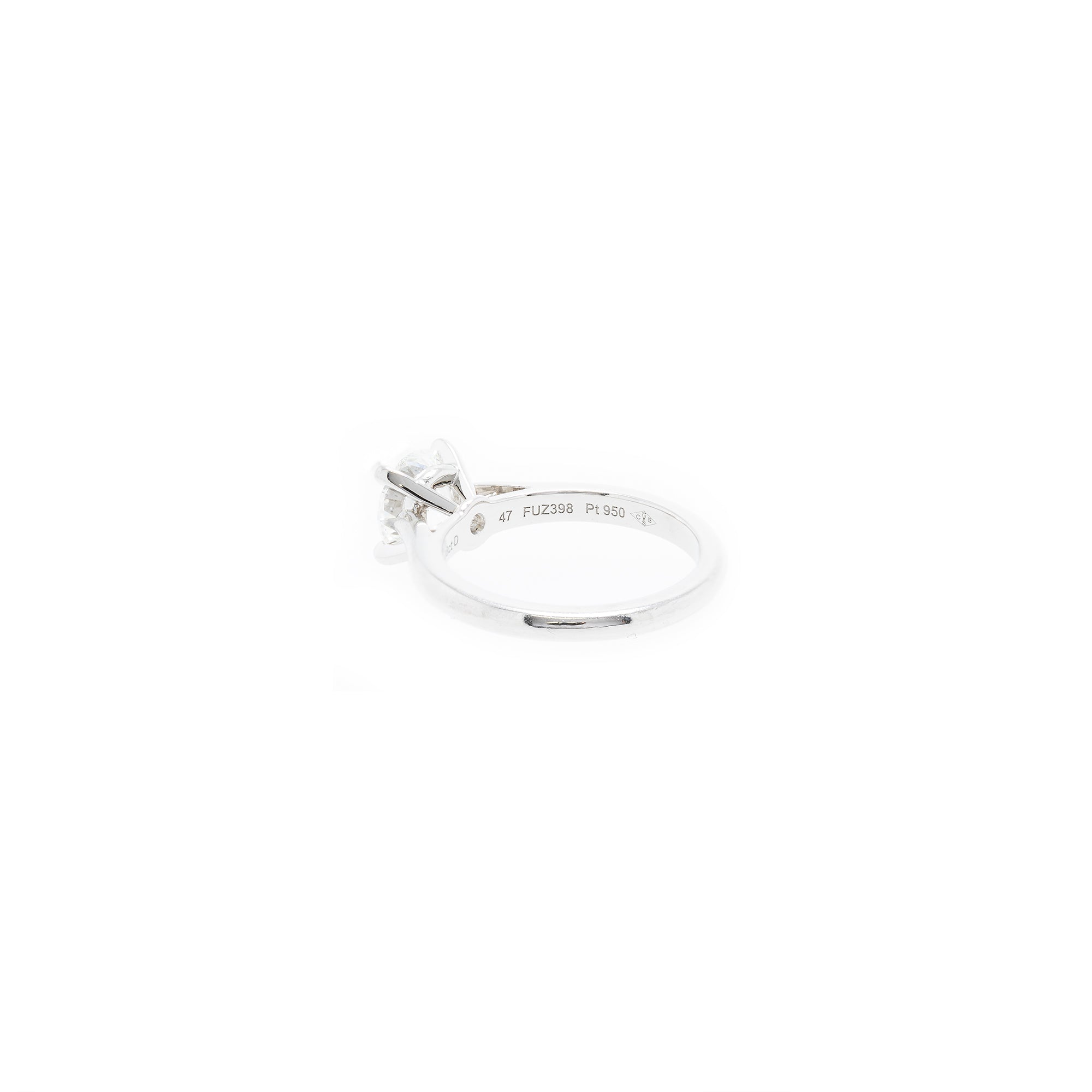 Cartier Platinum Diamond Solitaire Engagement Ring